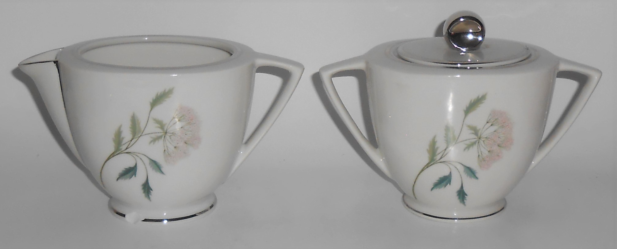 Vogue China Porcelain Platinum Band Catalina Creamer/Su