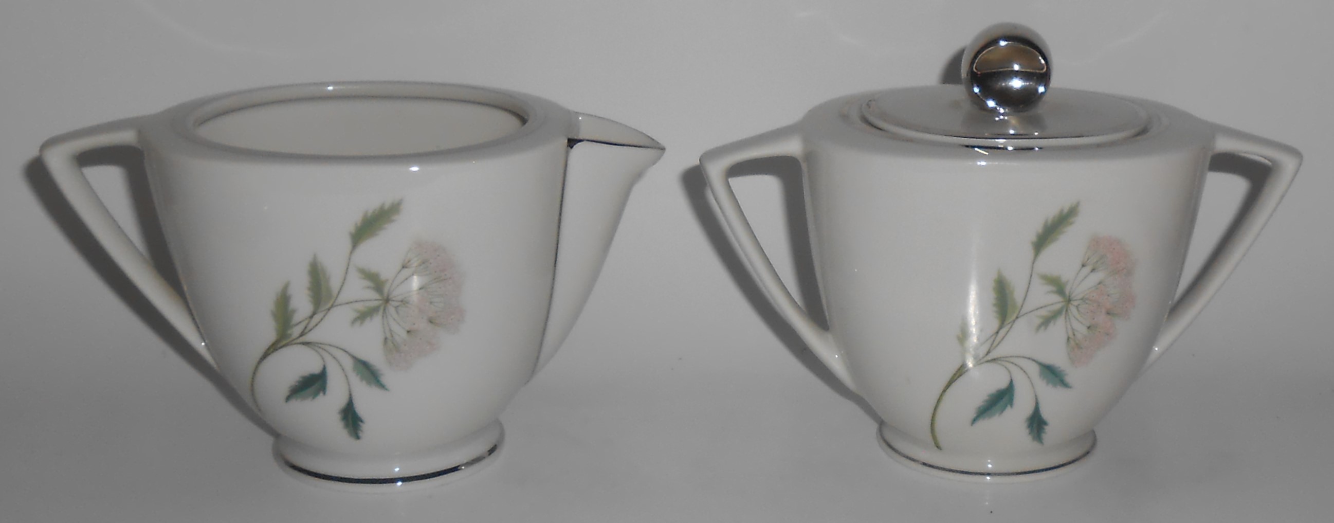 Vogue China Porcelain Platinum Band Catalina Creamer/Su