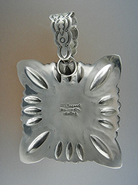 Darryl Becenti RIP Sterling Silver Turquoise Pendant