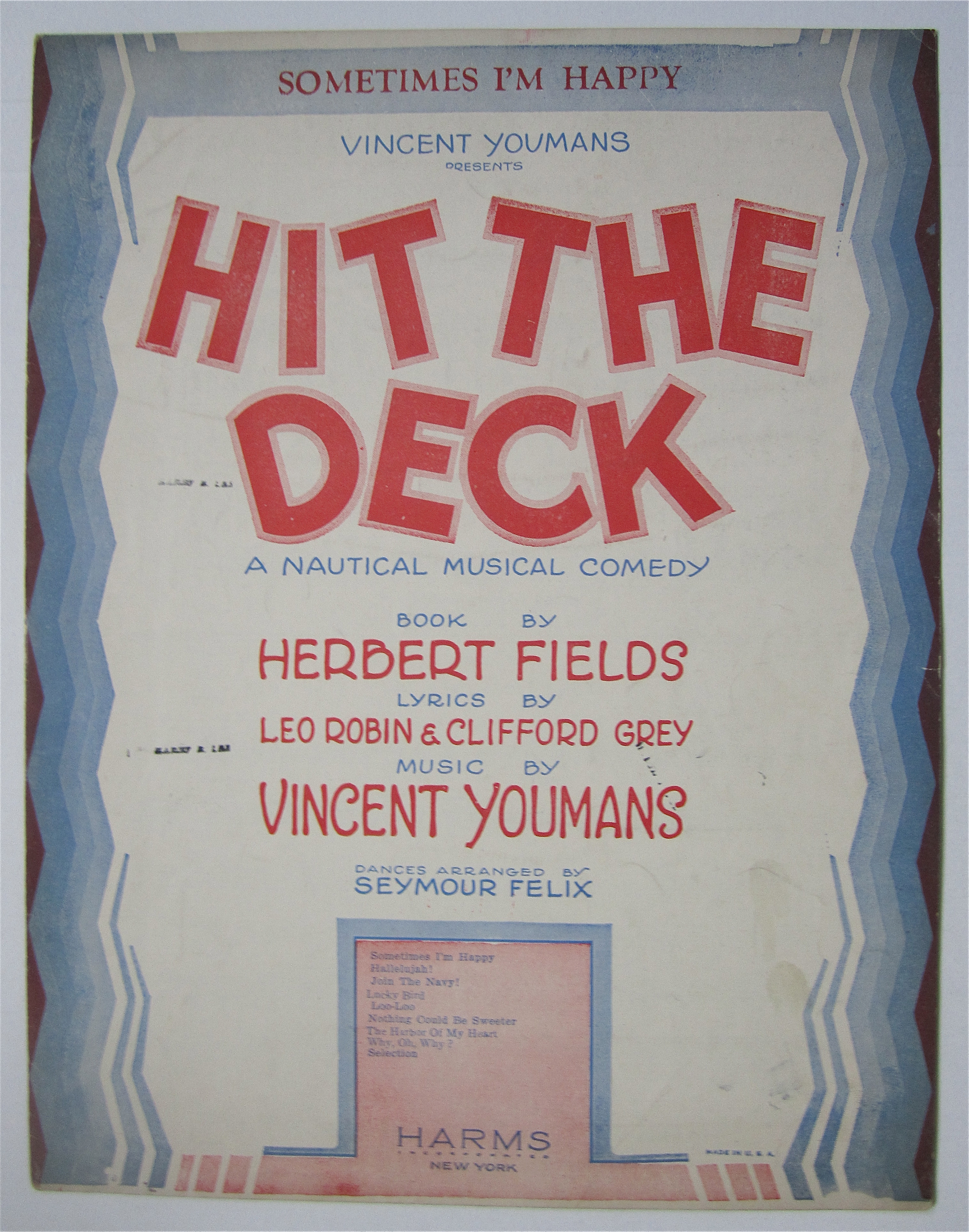Sheet Music 1927 Sometimes I'm Happy