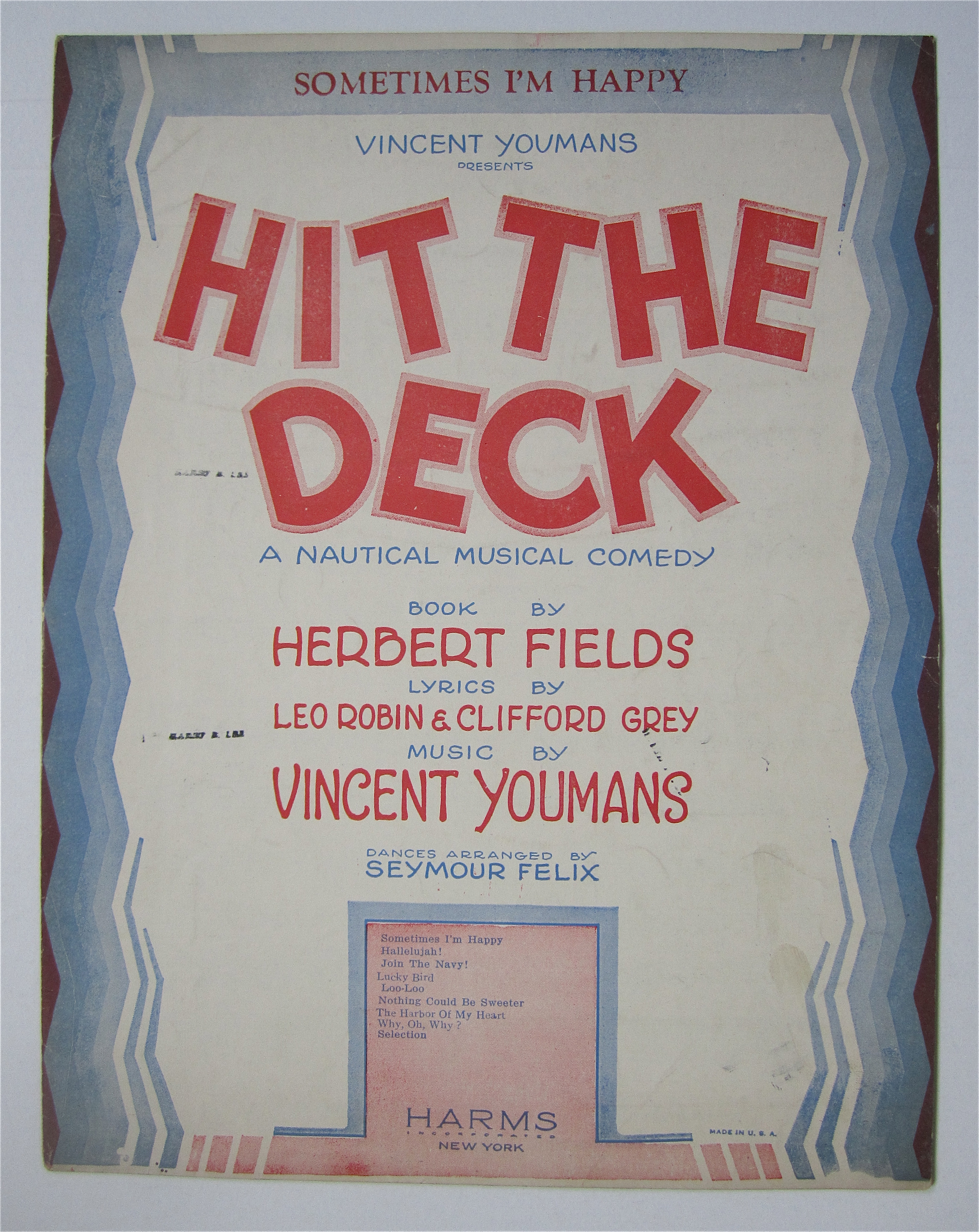 Sheet Music 1927 Sometimes I'm Happy