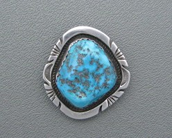 Sterling Silver Turquoise Pendant JON McCRAY