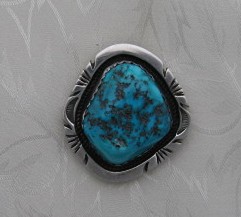 Sterling Silver Turquoise Pendant JON McCRAY