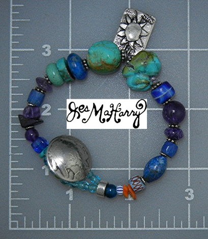 Sterling Silver and Turquoise Beads Jess MaHary Bracele