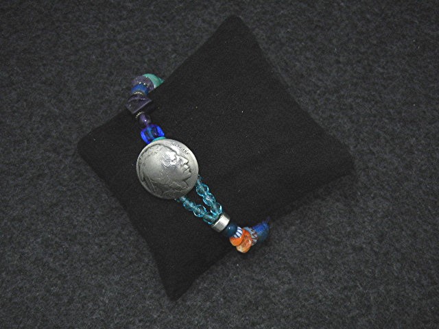 Sterling Silver and Turquoise Beads Jess MaHary Bracele
