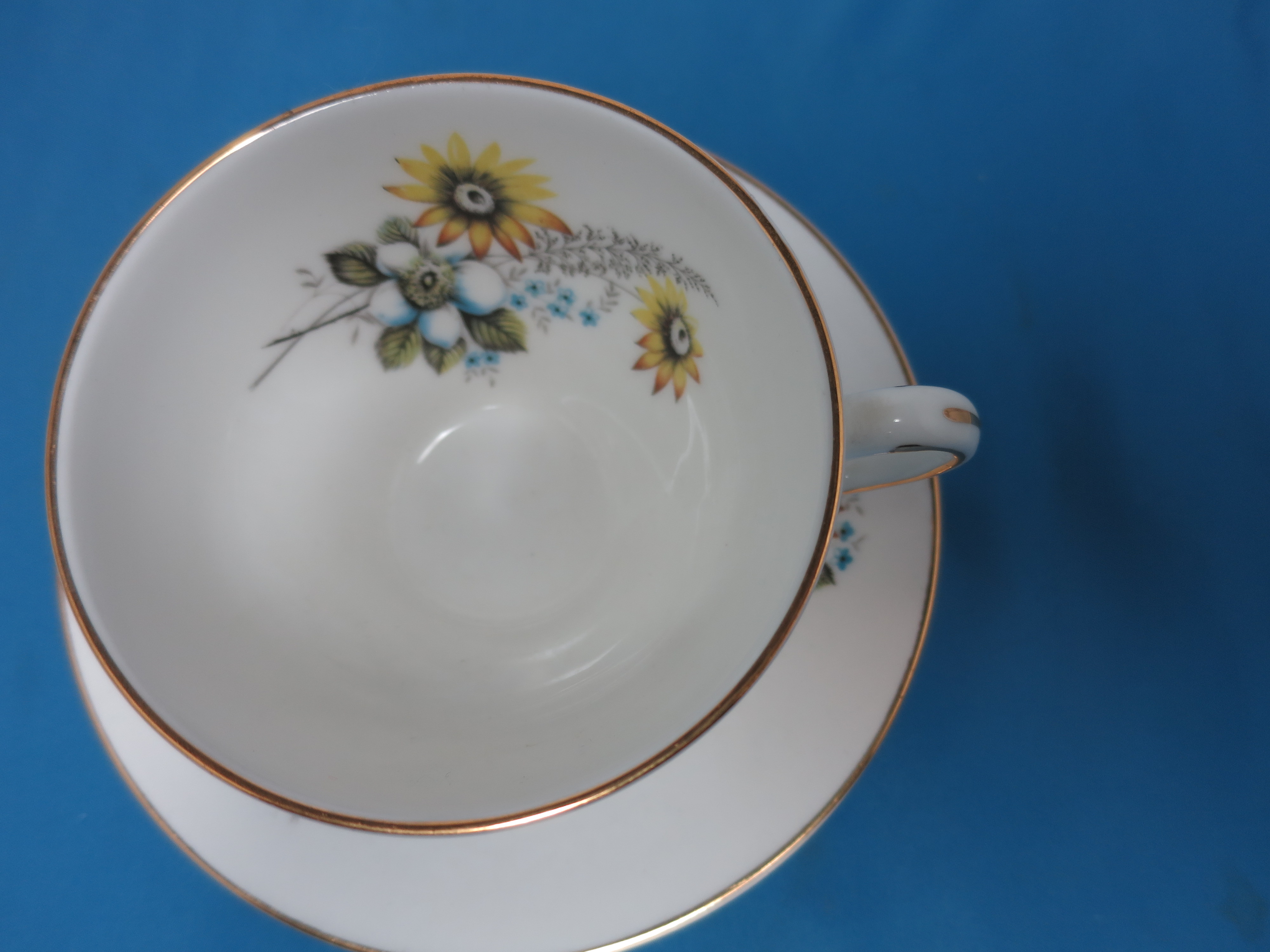 Bone China Cup and Saucer Made in England Floral