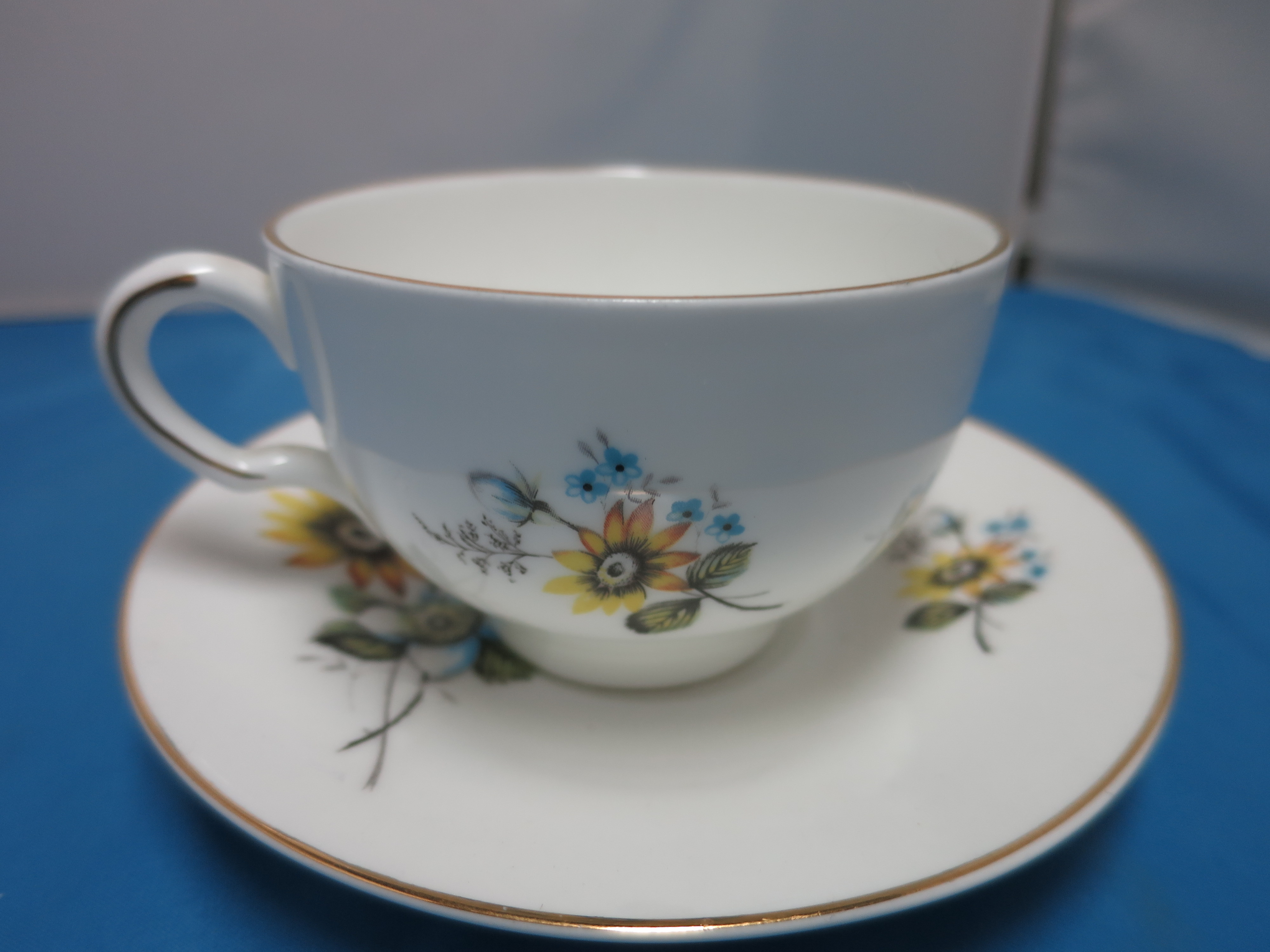 Bone China Cup and Saucer Made in England Floral