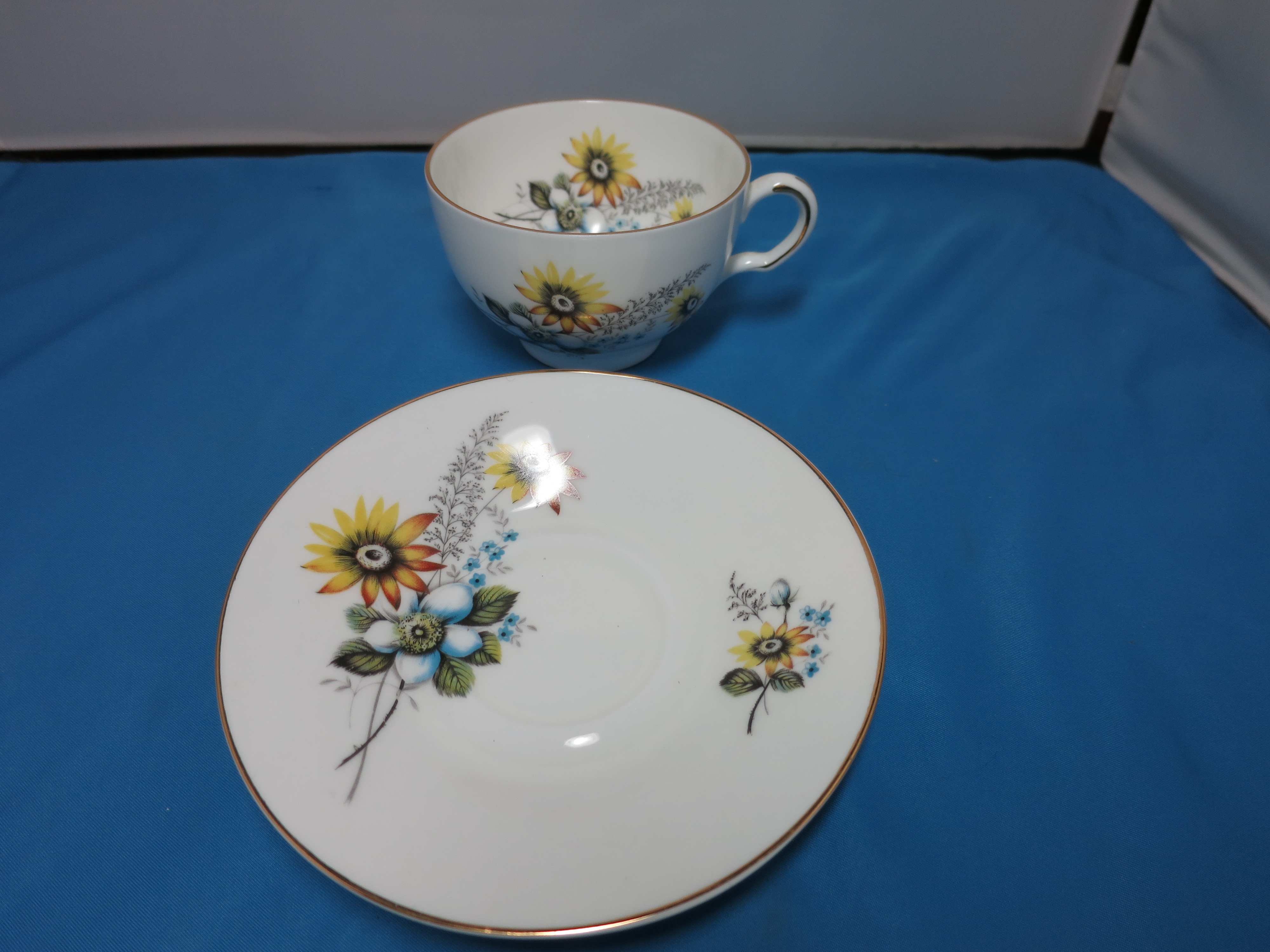 Bone China Cup and Saucer Made in England Floral