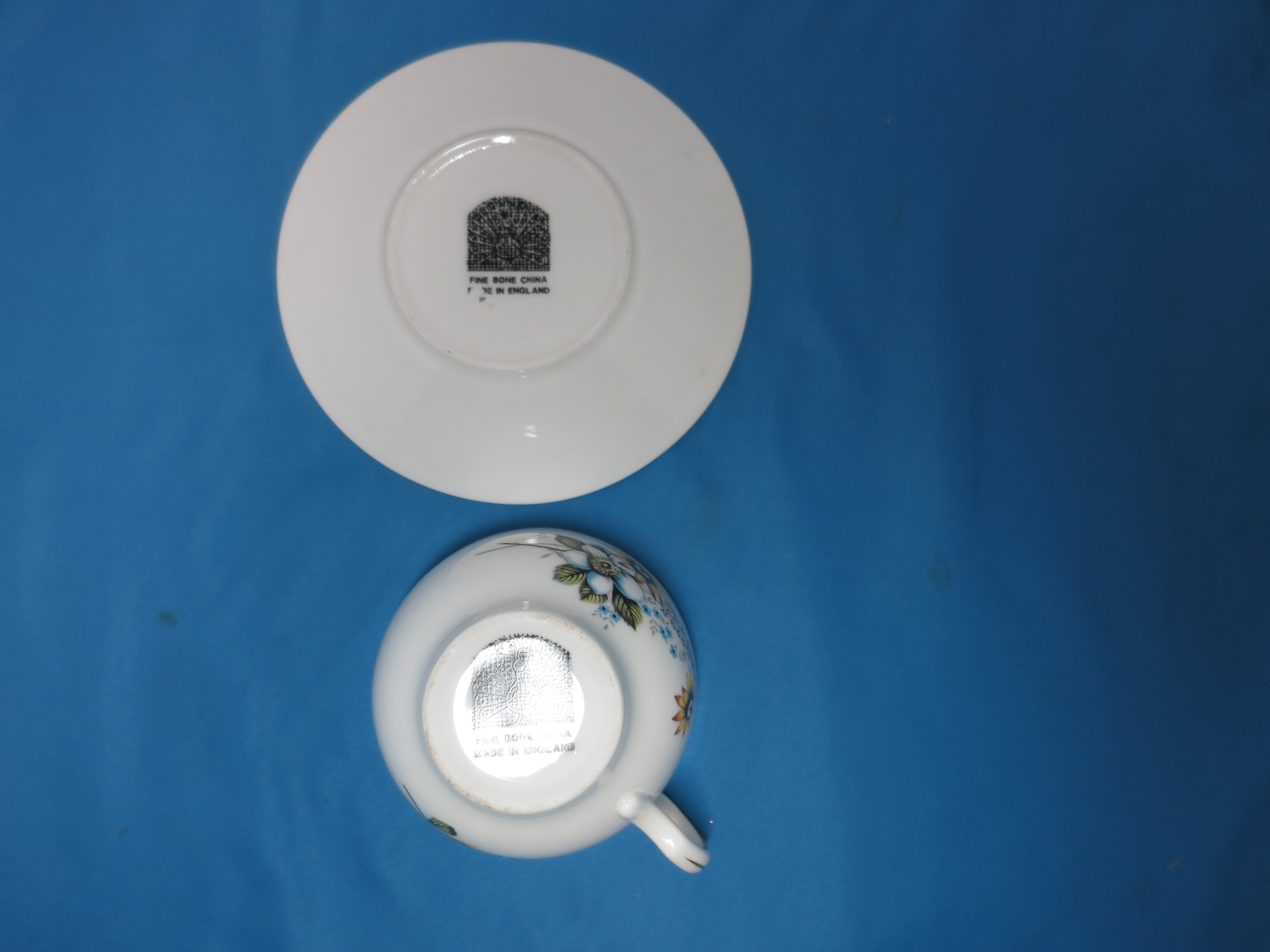 Bone China Cup and Saucer Made in England Floral