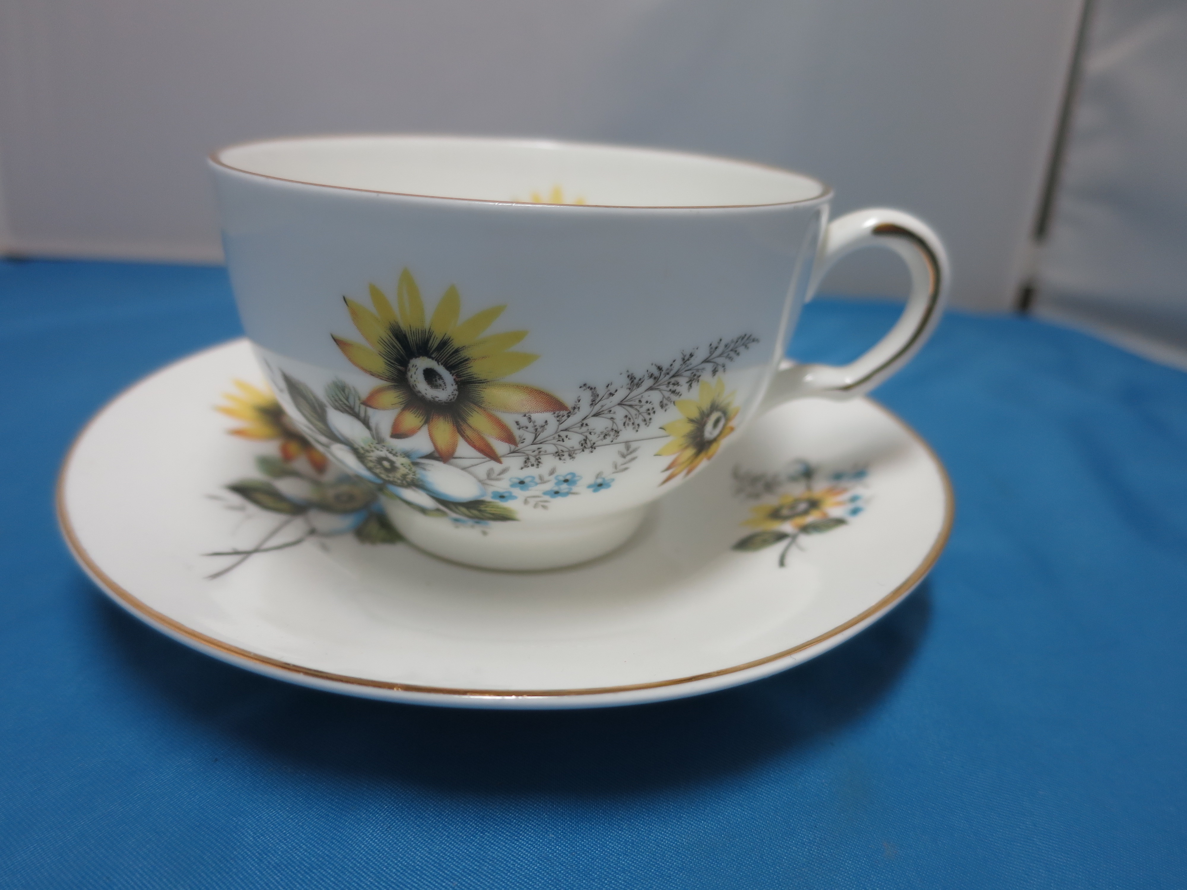 Bone China Cup and Saucer Made in England Floral