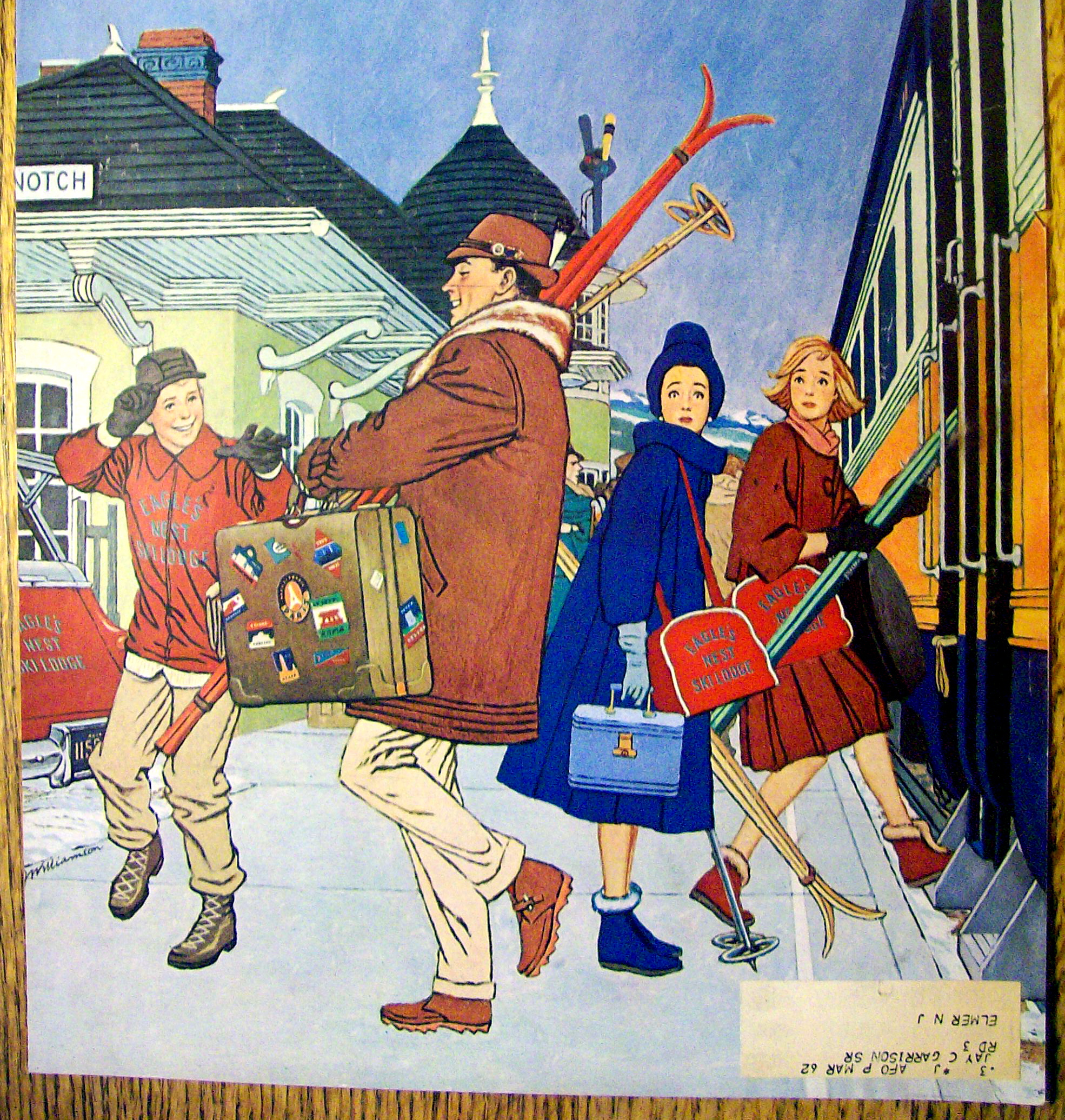 Saturday Evening Post Cover By Williamson-Jan 14, 1961