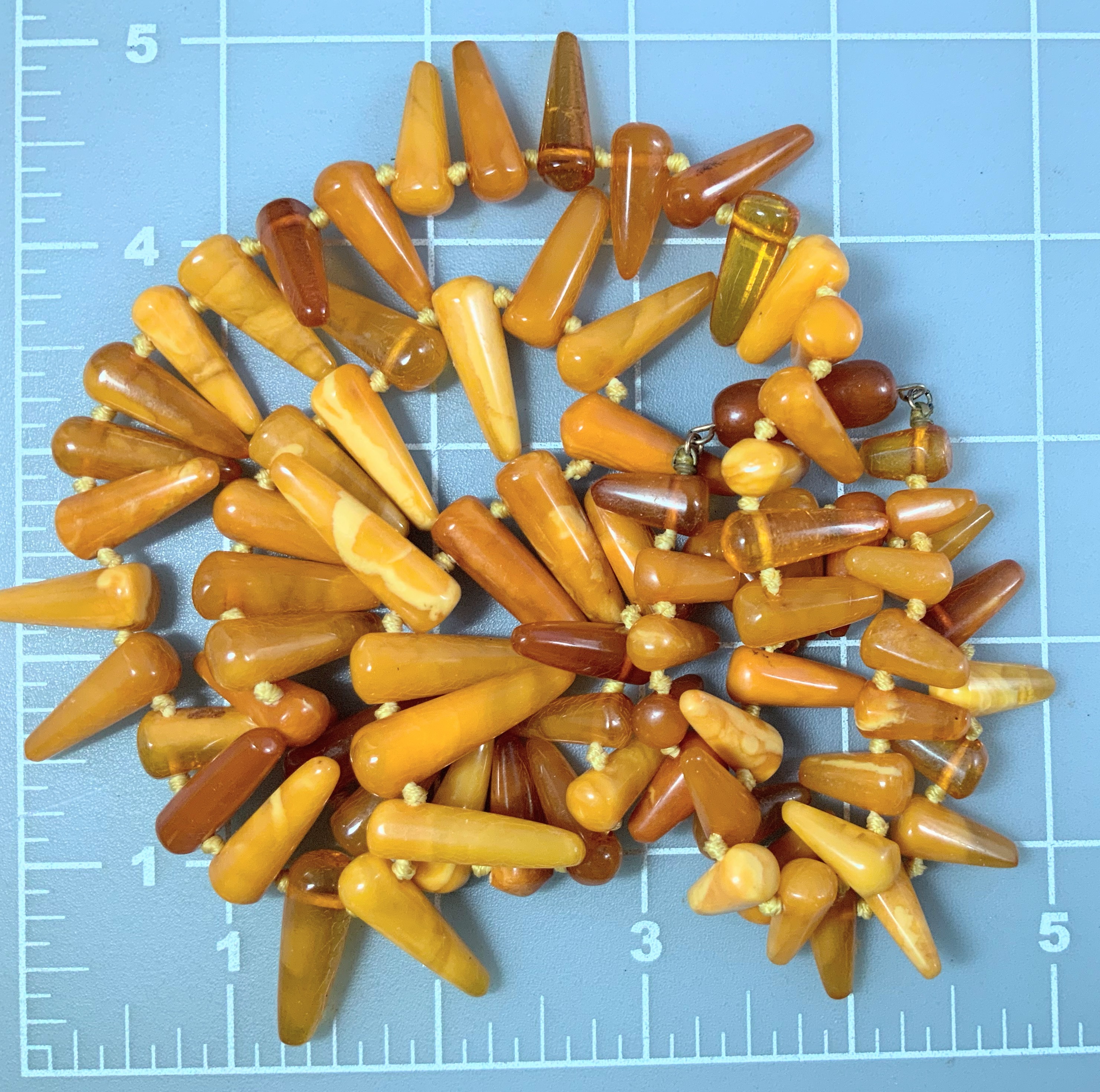 Butterscotch Baltic Amber Necklace 28 Inch 46 Grams