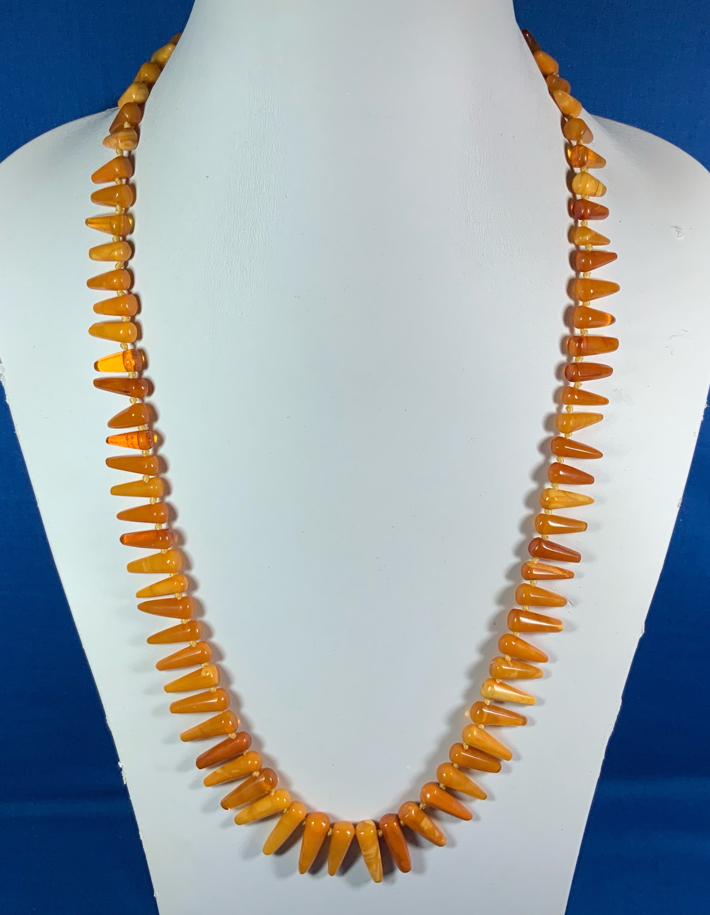 Butterscotch Baltic Amber Necklace 28 Inch 46 Grams
