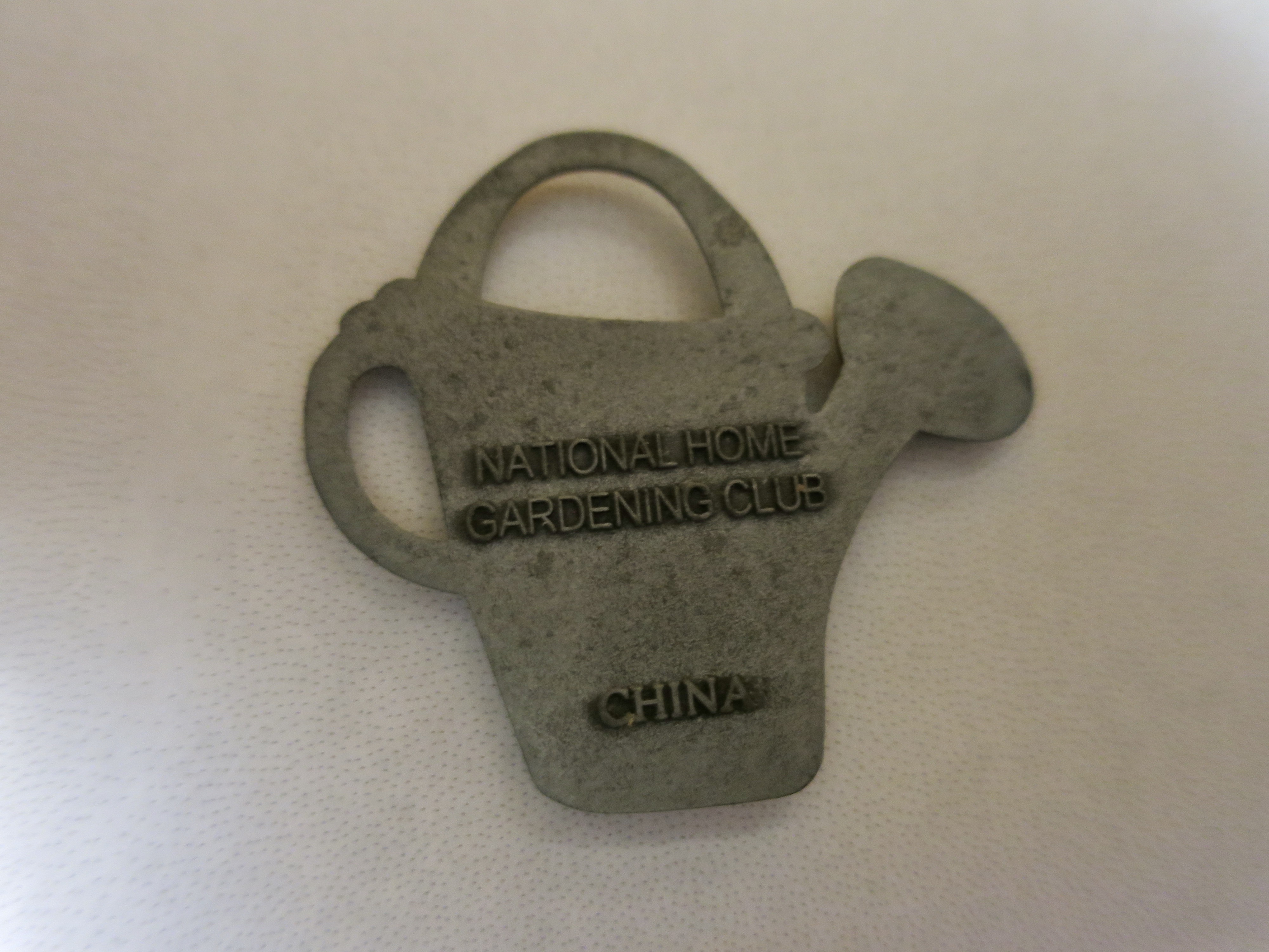 National Home Gardening Club Water Can Pewter Charm