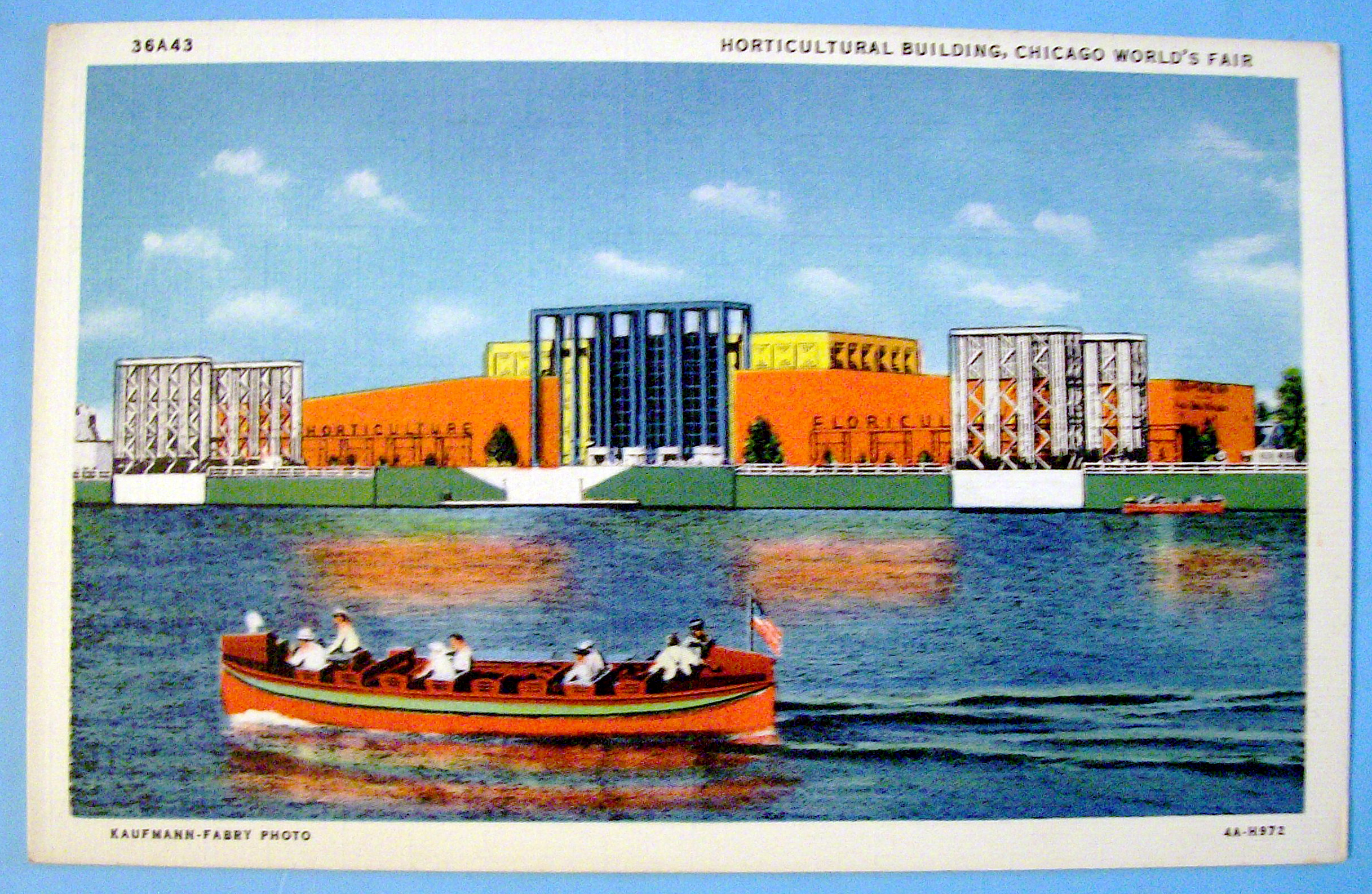 1933 Century of Progress, Horticultural Bldg Postcard