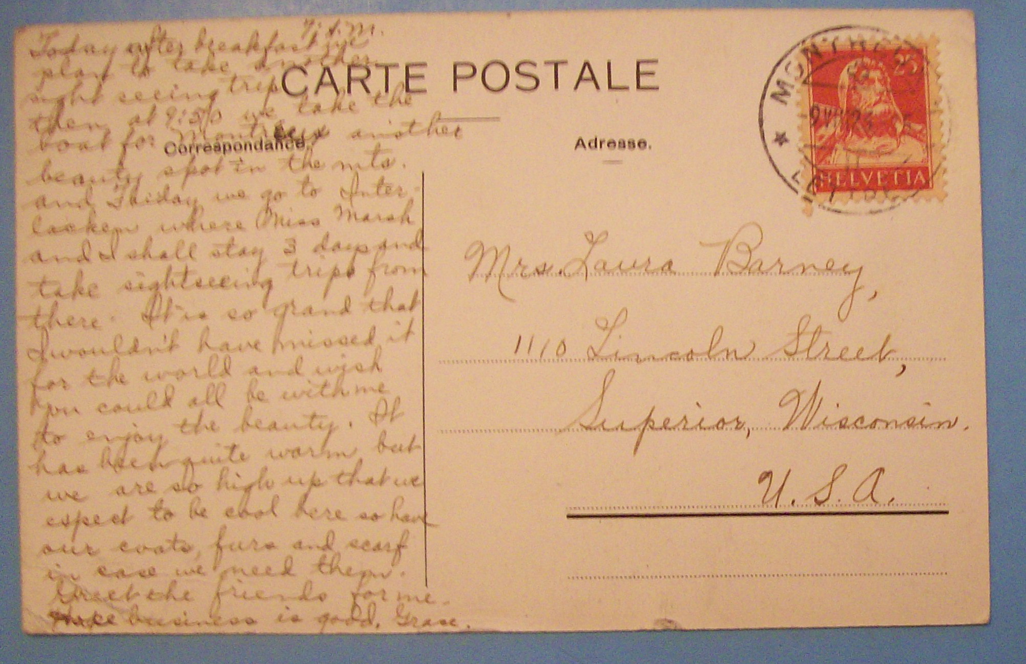 Bristol Hotel Regina Postcard