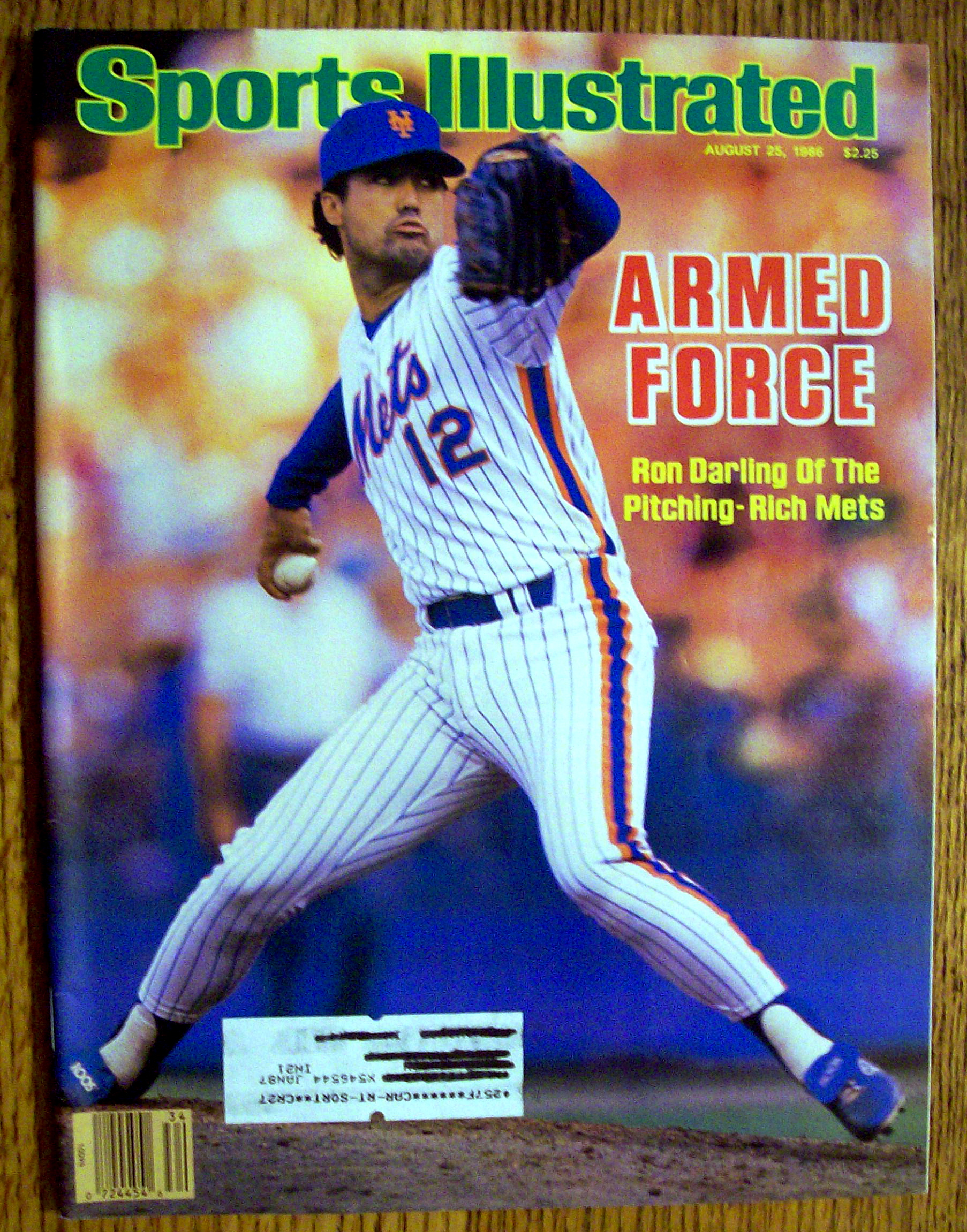 Sports Illustrated Magazine-August 25, 1986-Ron Darling