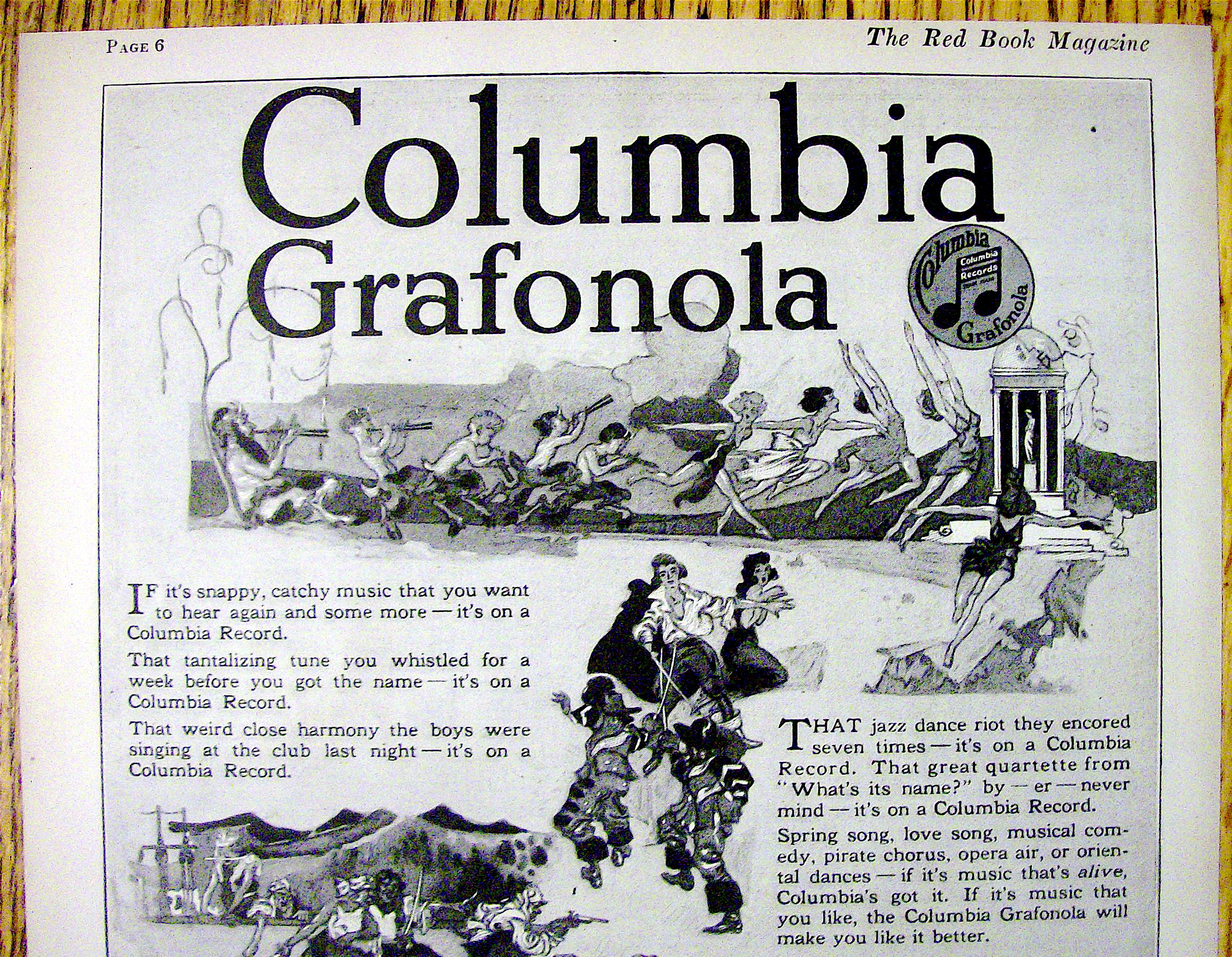 1918 Columbia Grafonola with Grafonola