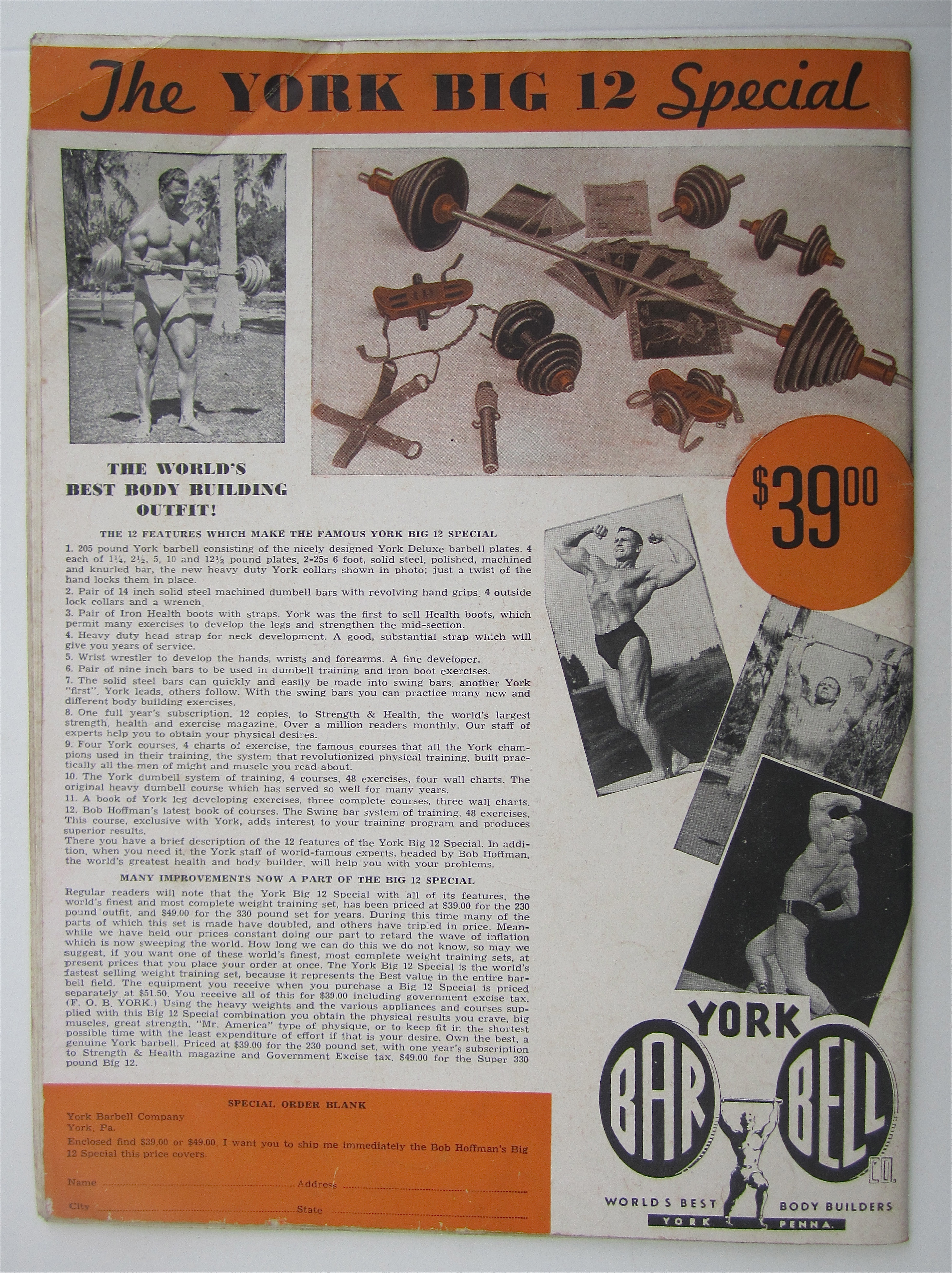 Strength & Health Magazine April 1948 Roy S. Hilligean