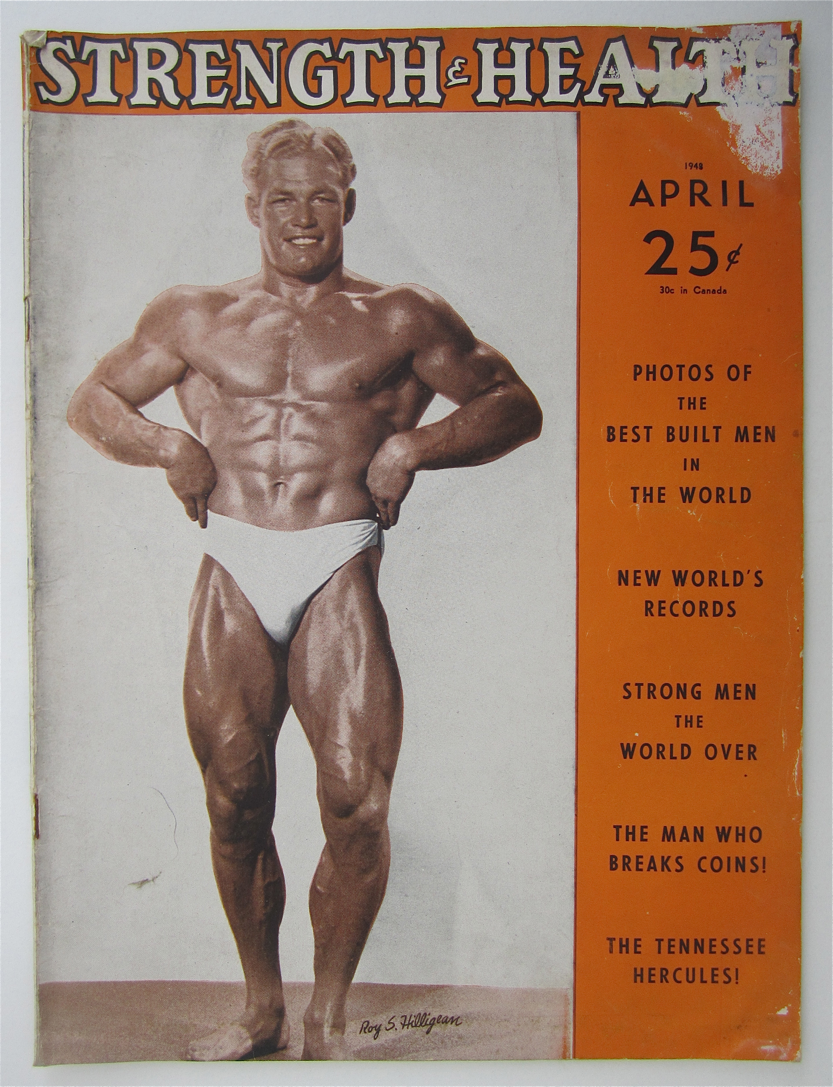 Strength & Health Magazine April 1948 Roy S. Hilligean