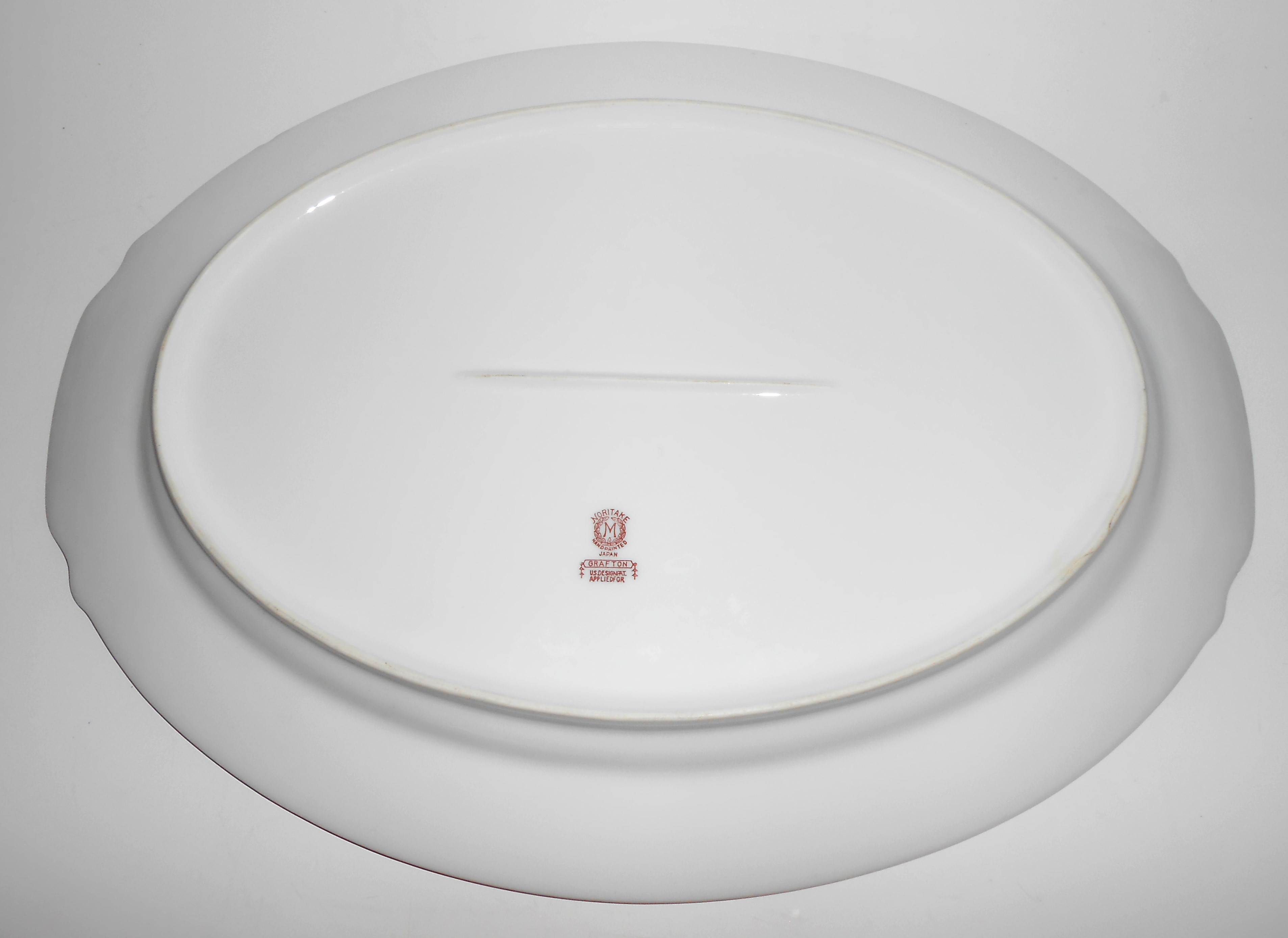 Noritake Porcelain China Grafton W/Gold Large Platter