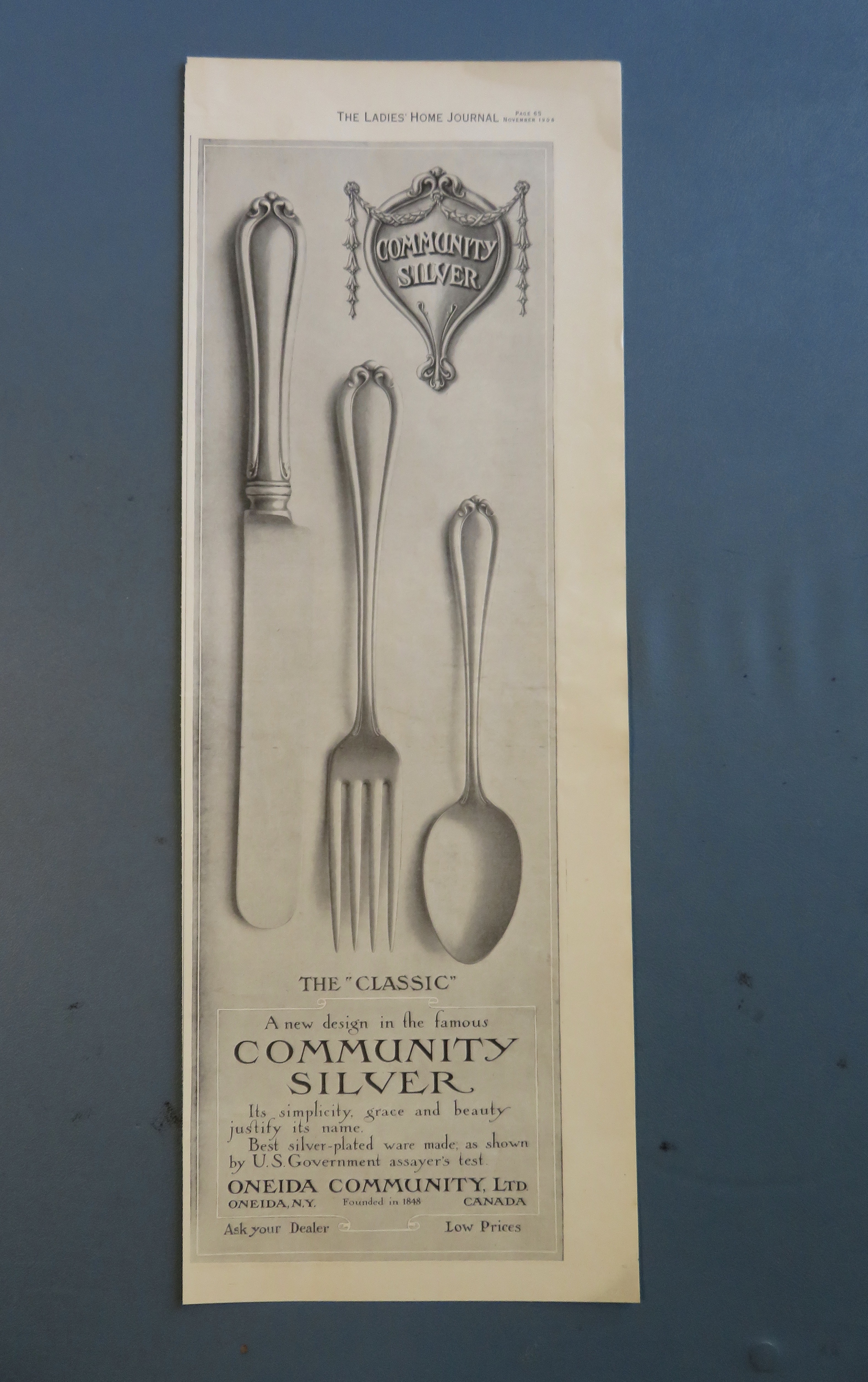 1906 Community Silver with The Classic