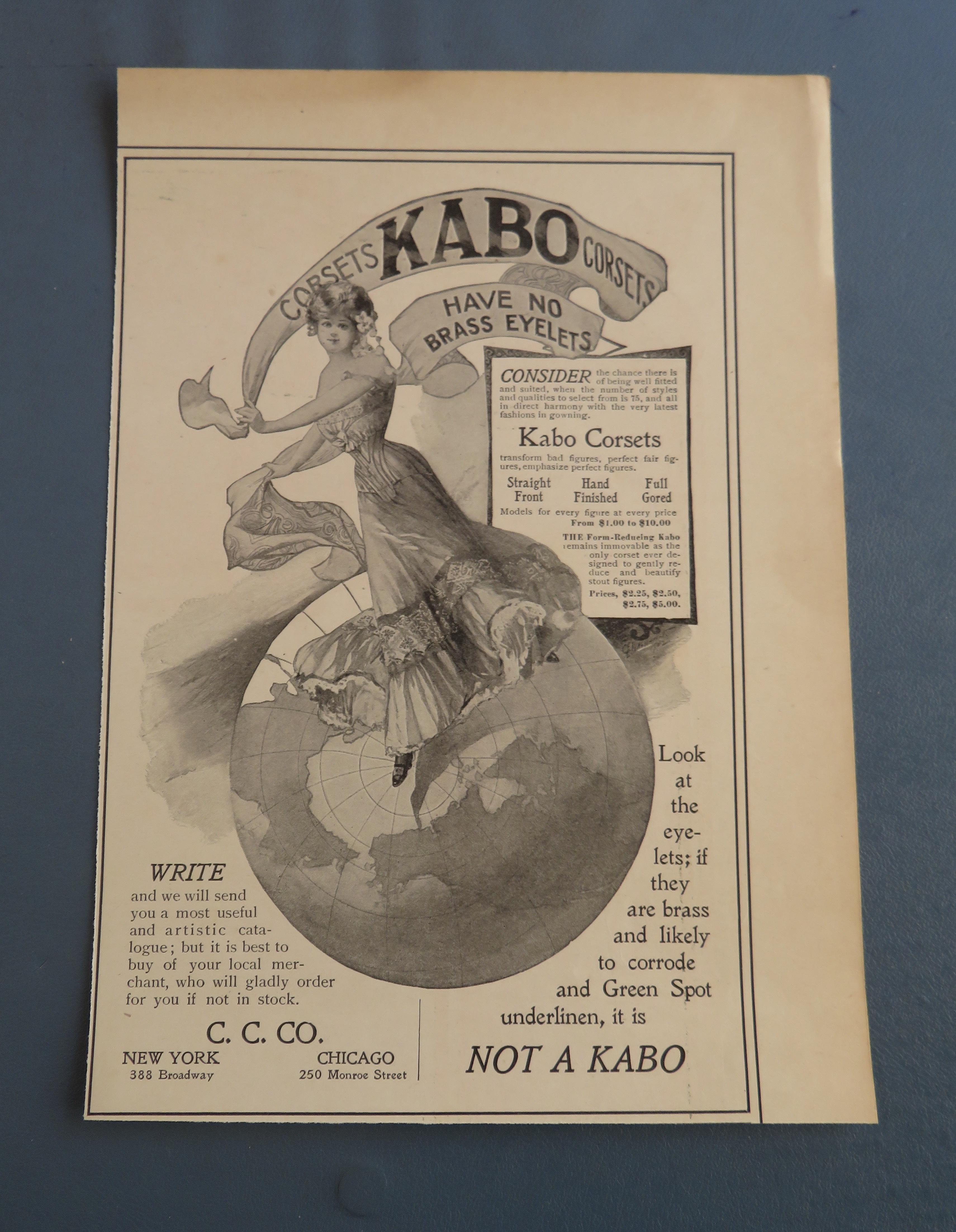 1900 Kabo Corsets with Lovely Woman
