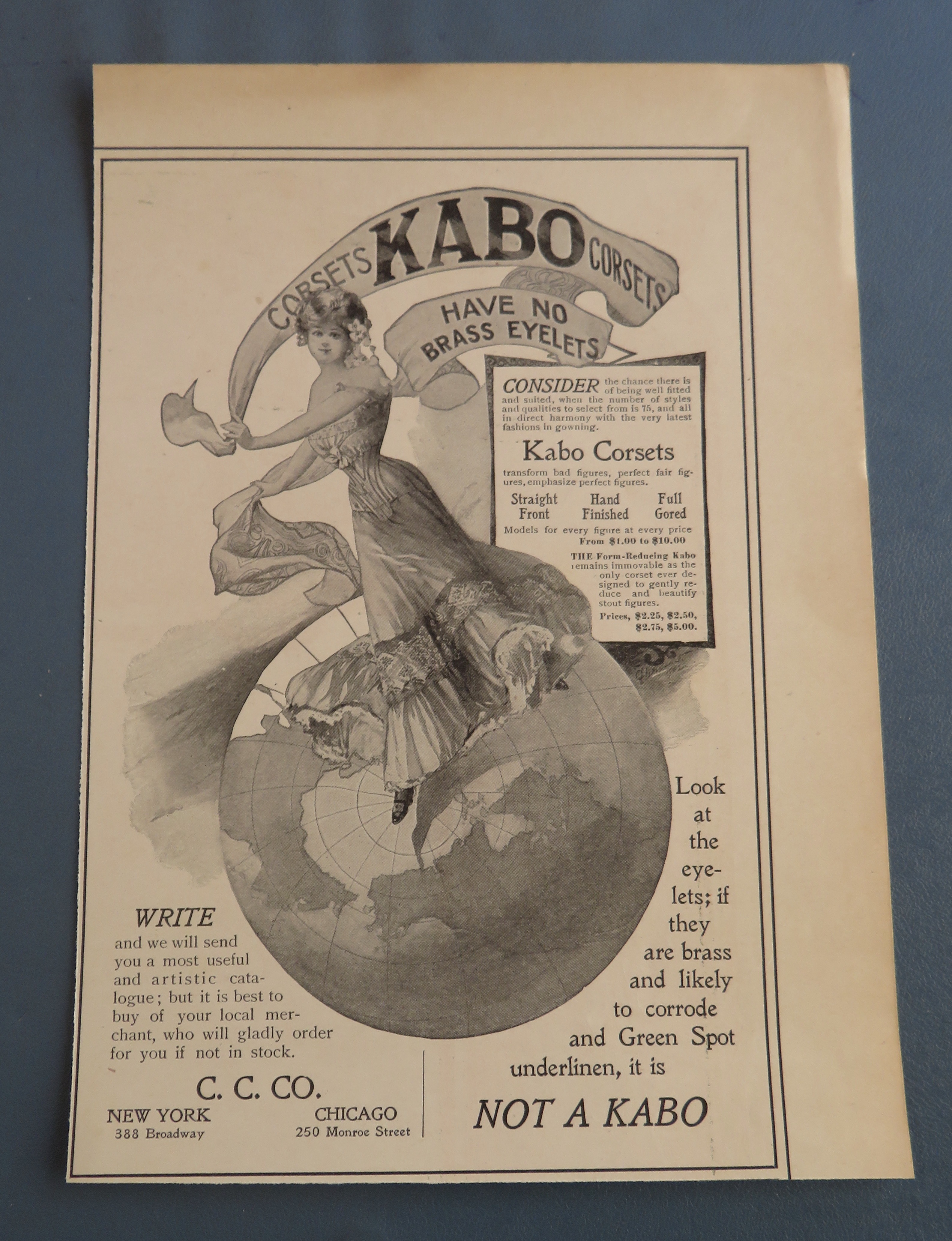 1900 Kabo Corsets with Lovely Woman