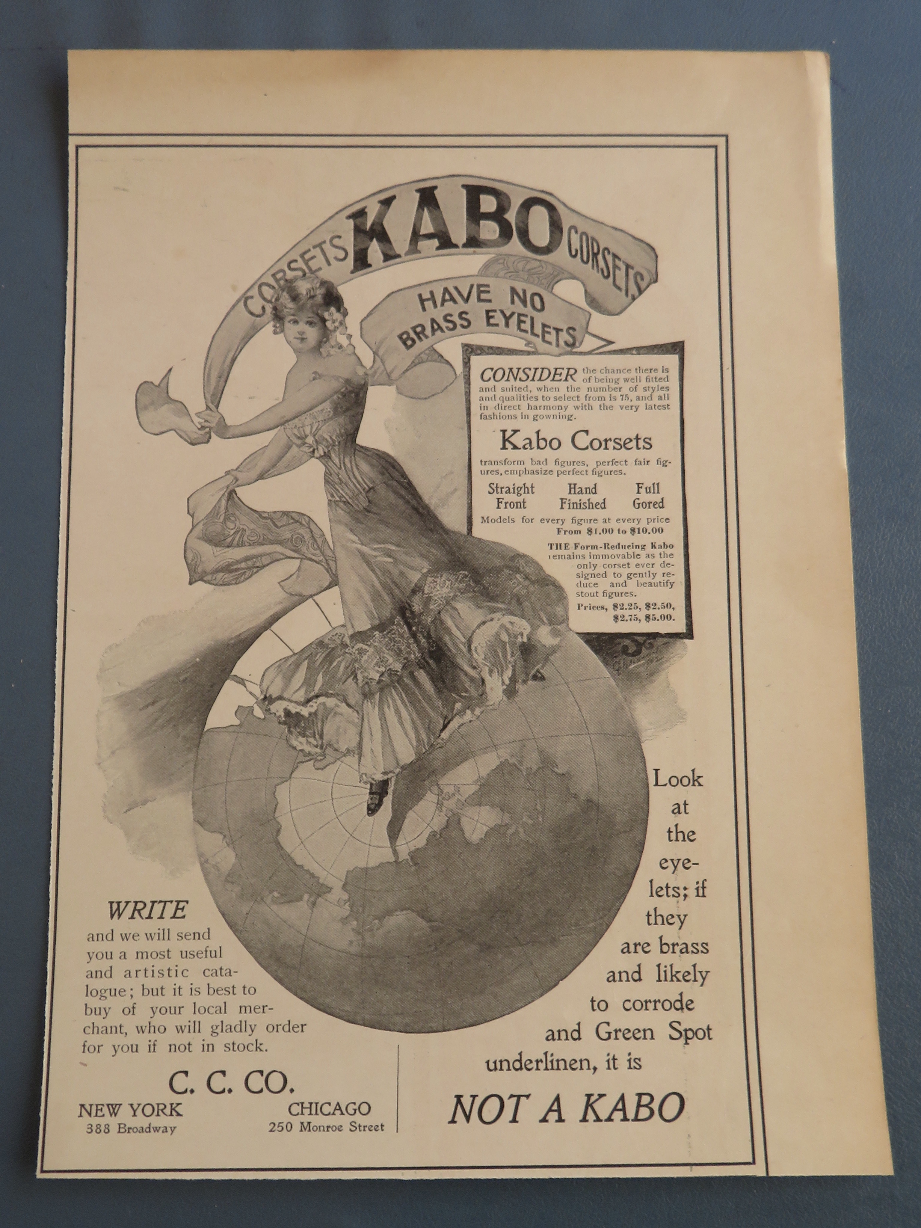 1900 Kabo Corsets with Lovely Woman