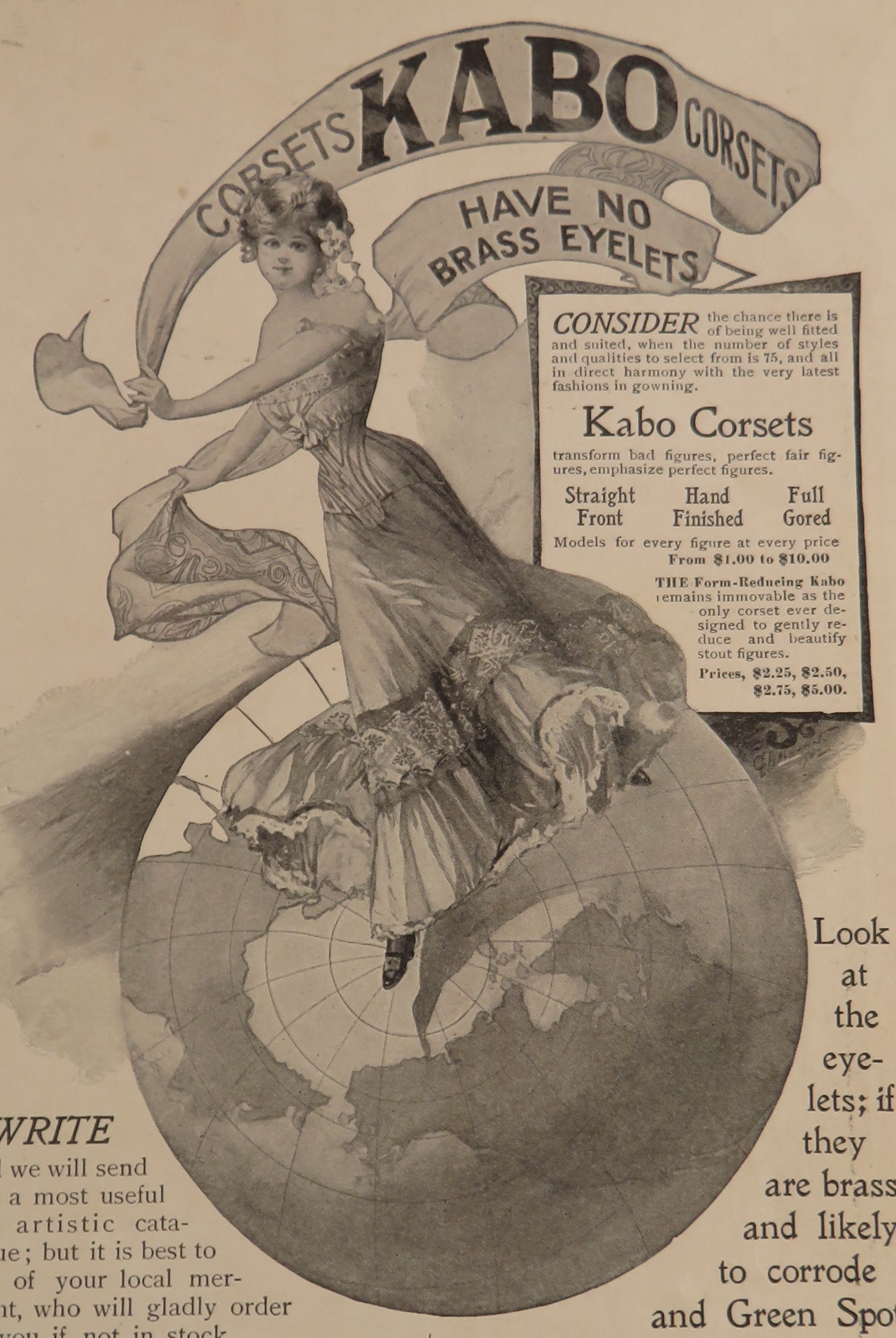 1900 Kabo Corsets with Lovely Woman