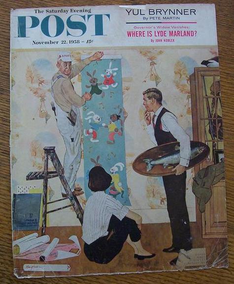 1958 Saturday Evening Post Cover (Only) By Hughes