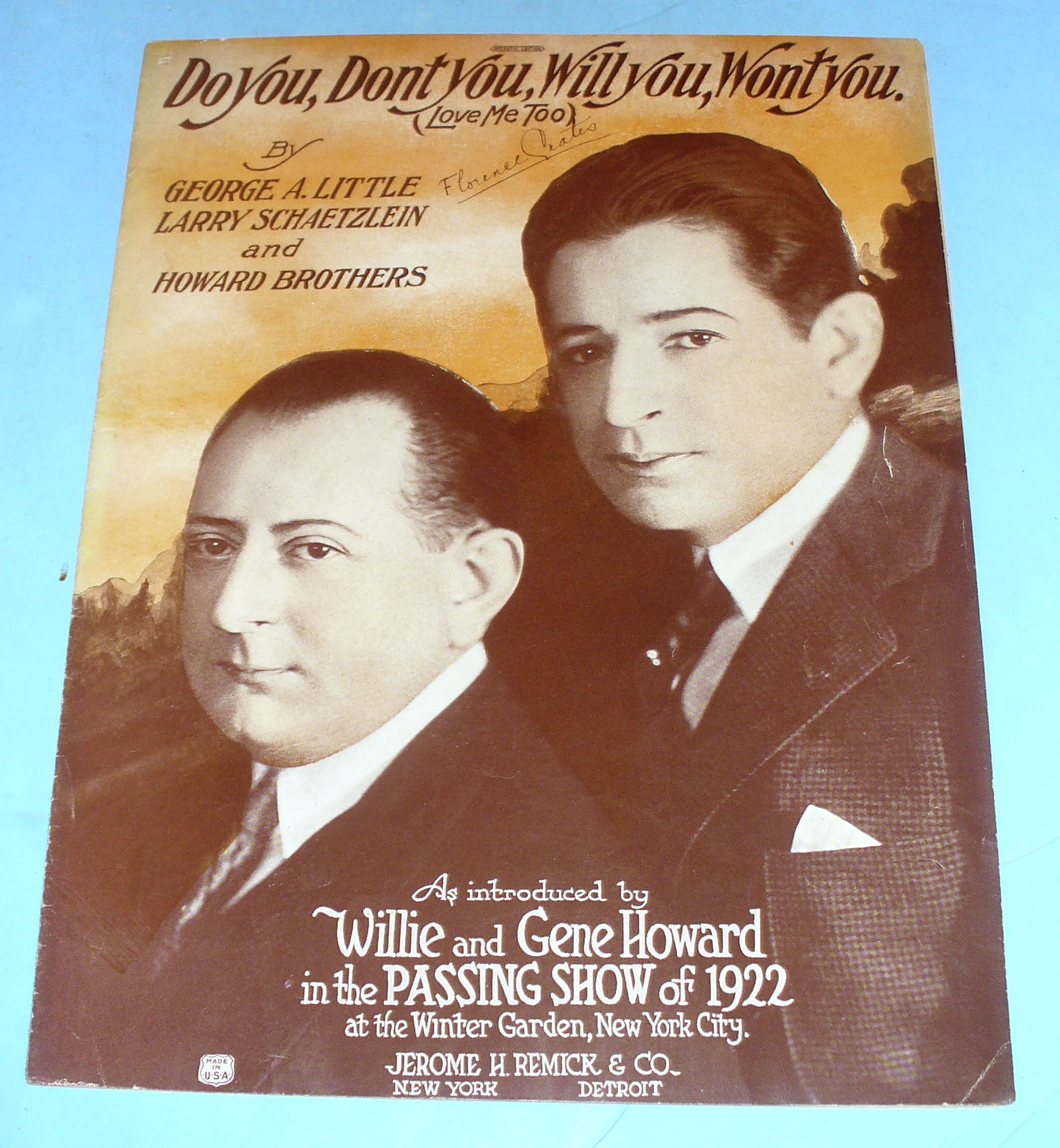 1923 Do You, Don't You, Will You, Won't You, Love Me To