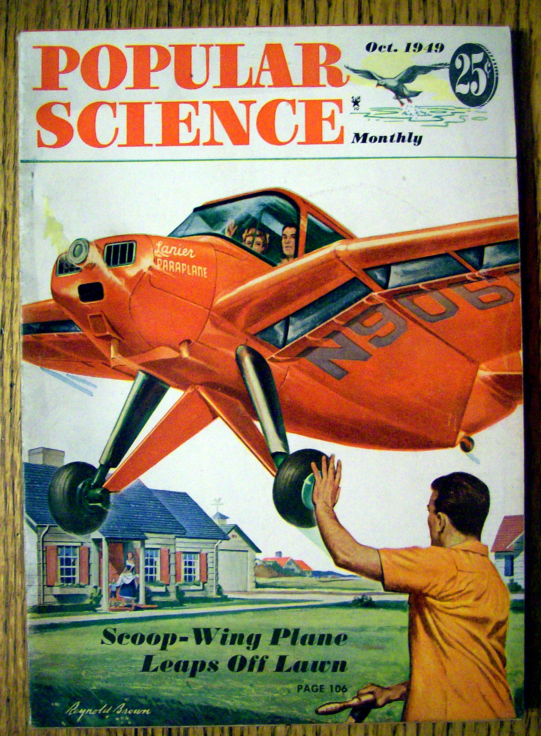 Popular Science-October 1949-Scoop Wing Plane