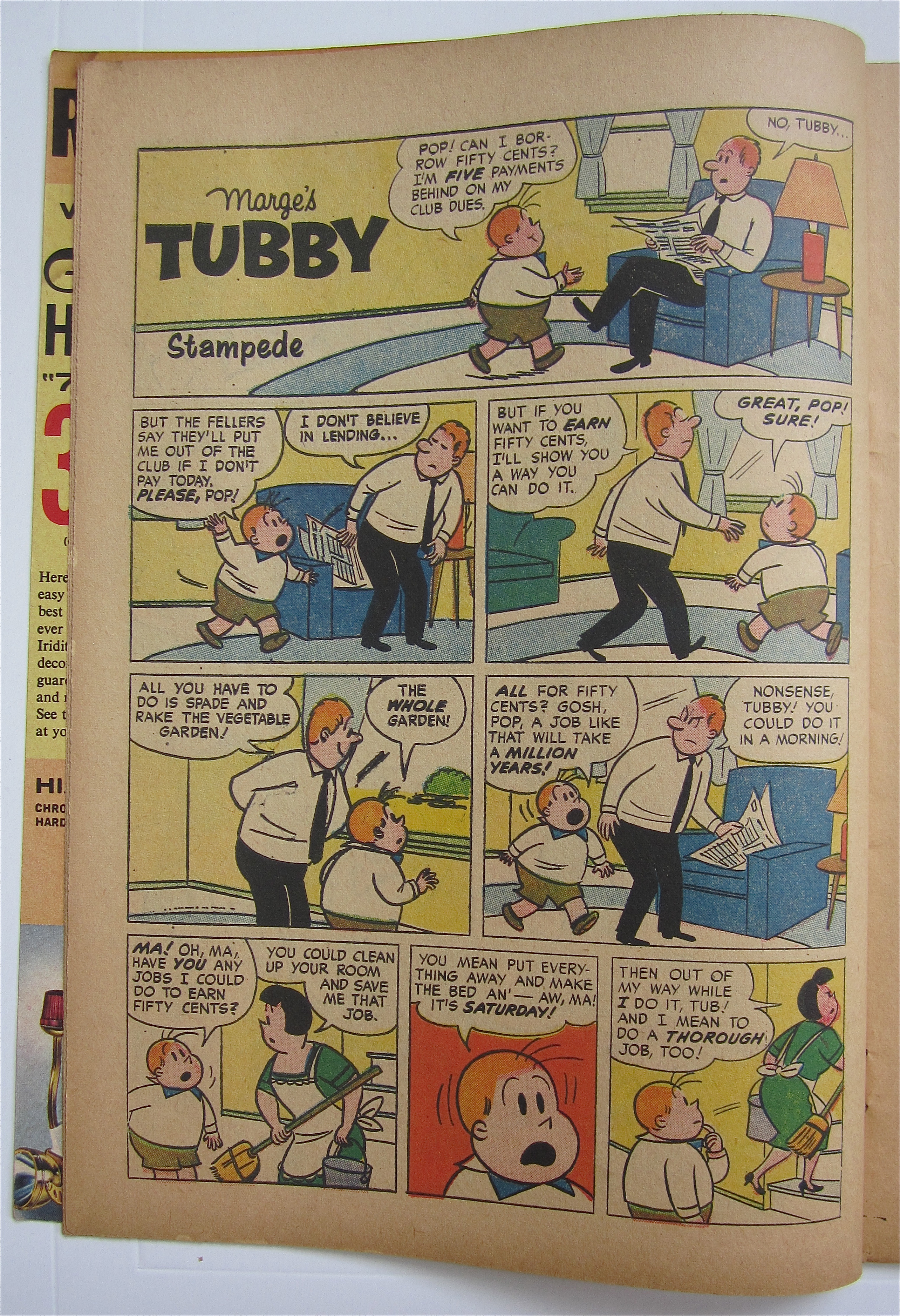 Marge's Tubby Comic July-August 1960 Toothday