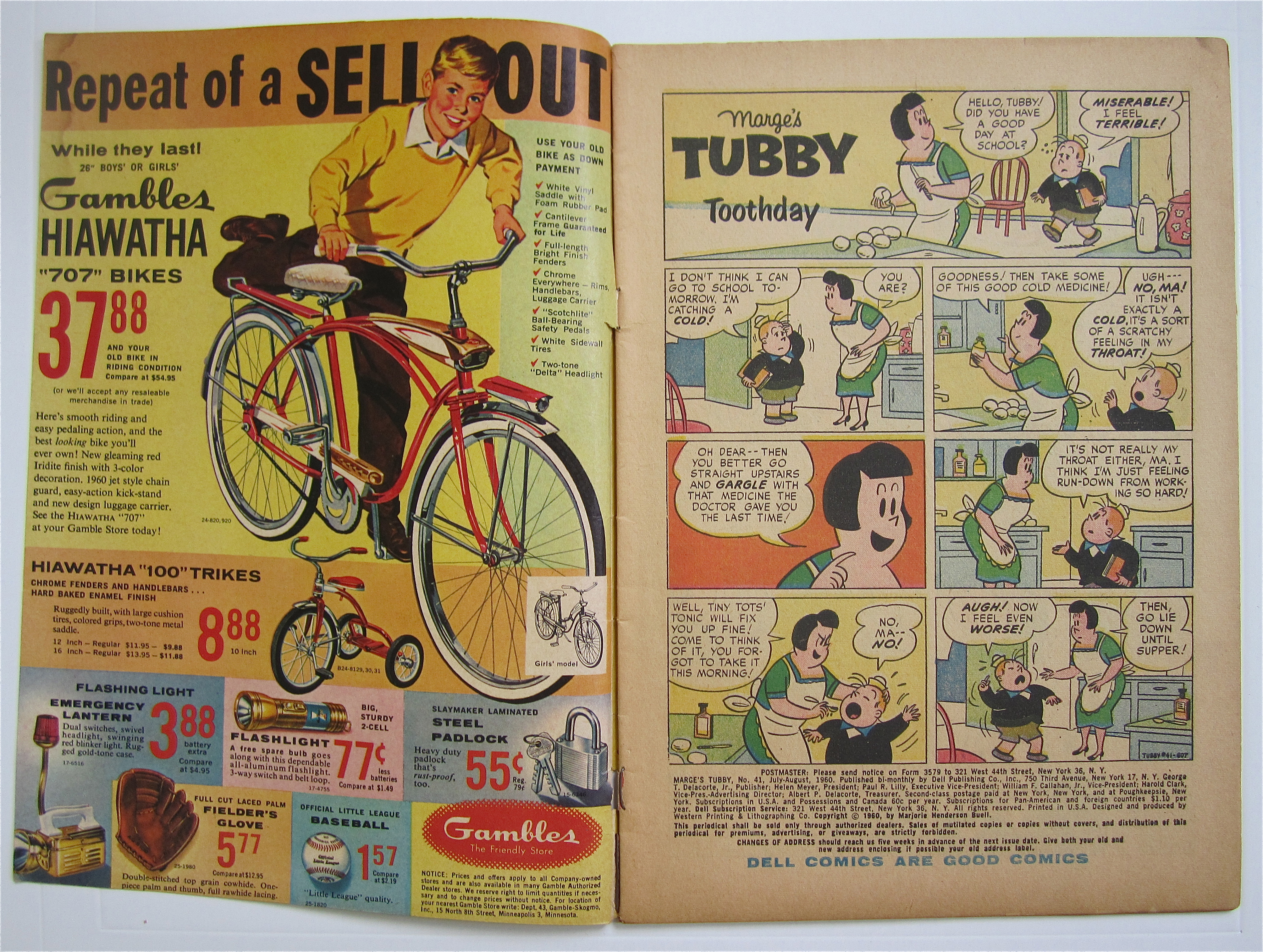 Marge's Tubby Comic July-August 1960 Toothday