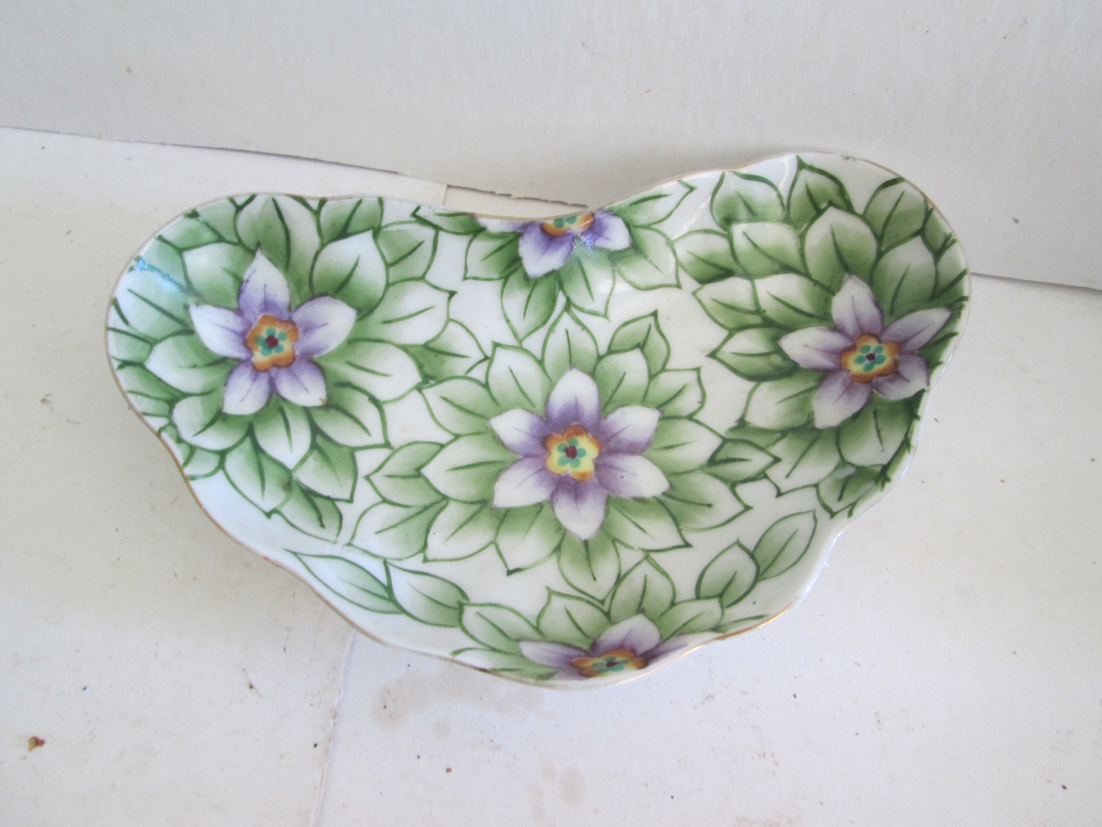Andrea By Sadek Hand Painted Bone Dish