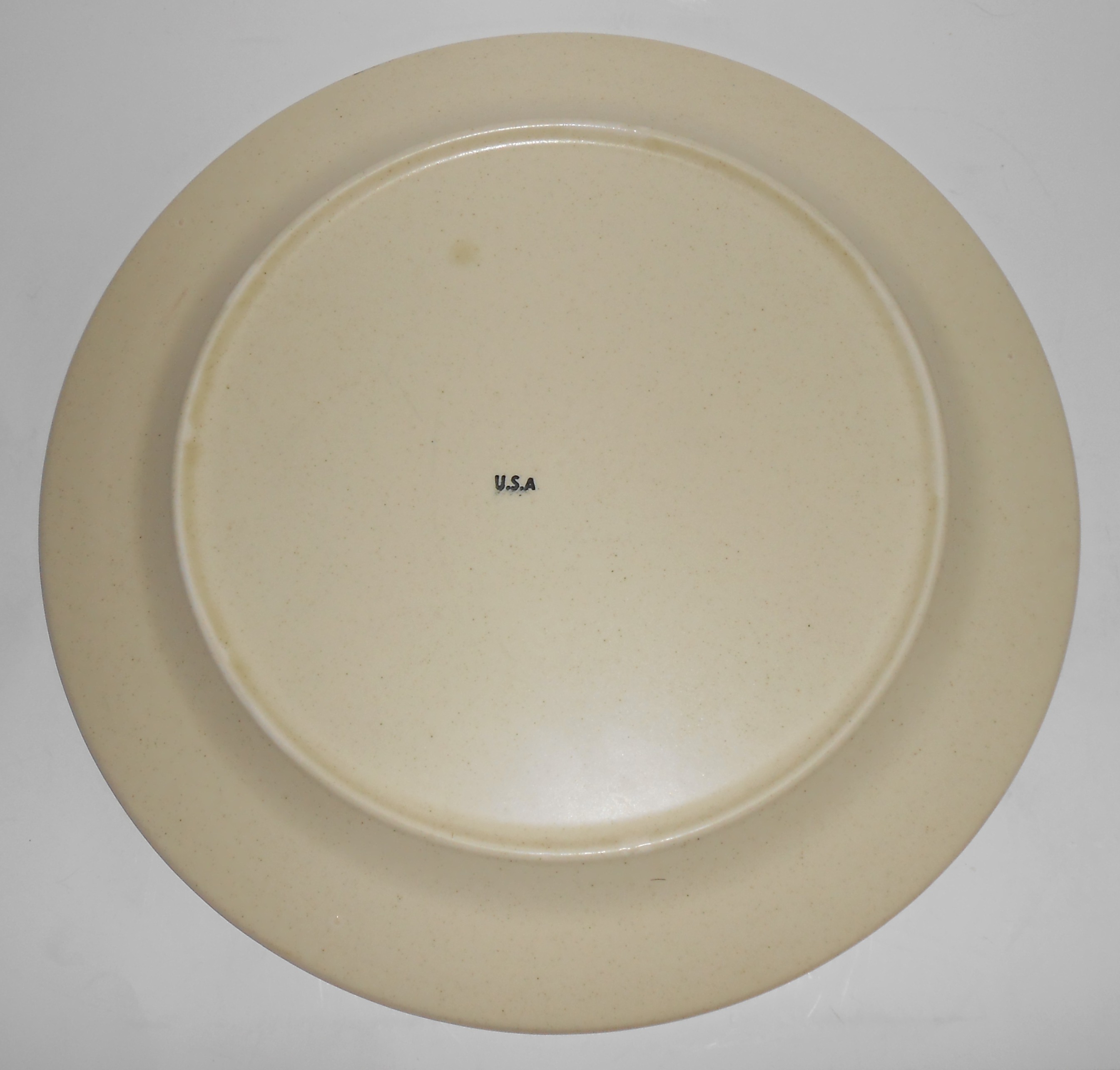 Anchor Hocking Ironstone Wild Cherry Chop Plate! MINT