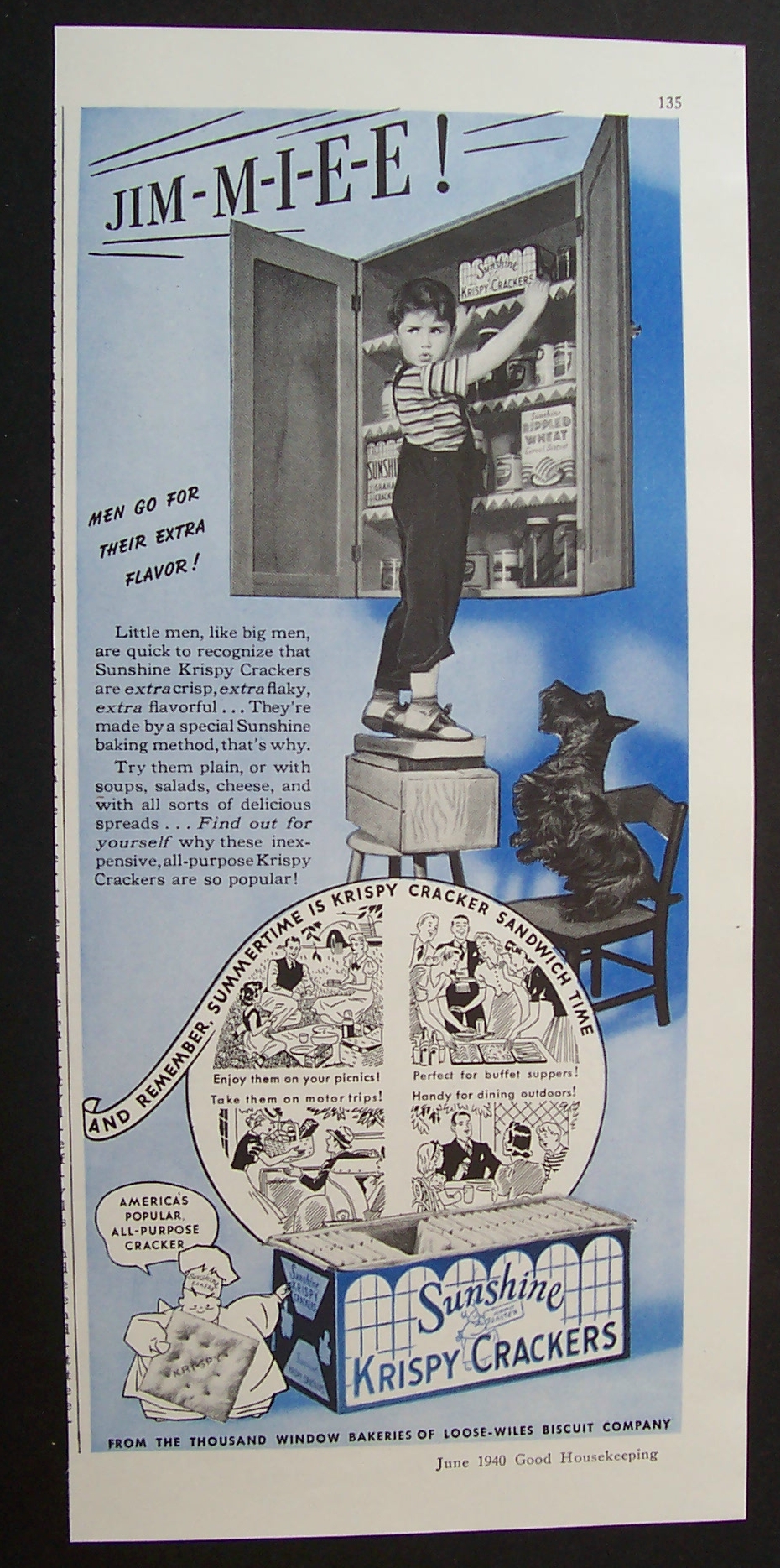 1940  Sunshine  Krispy  Crackers