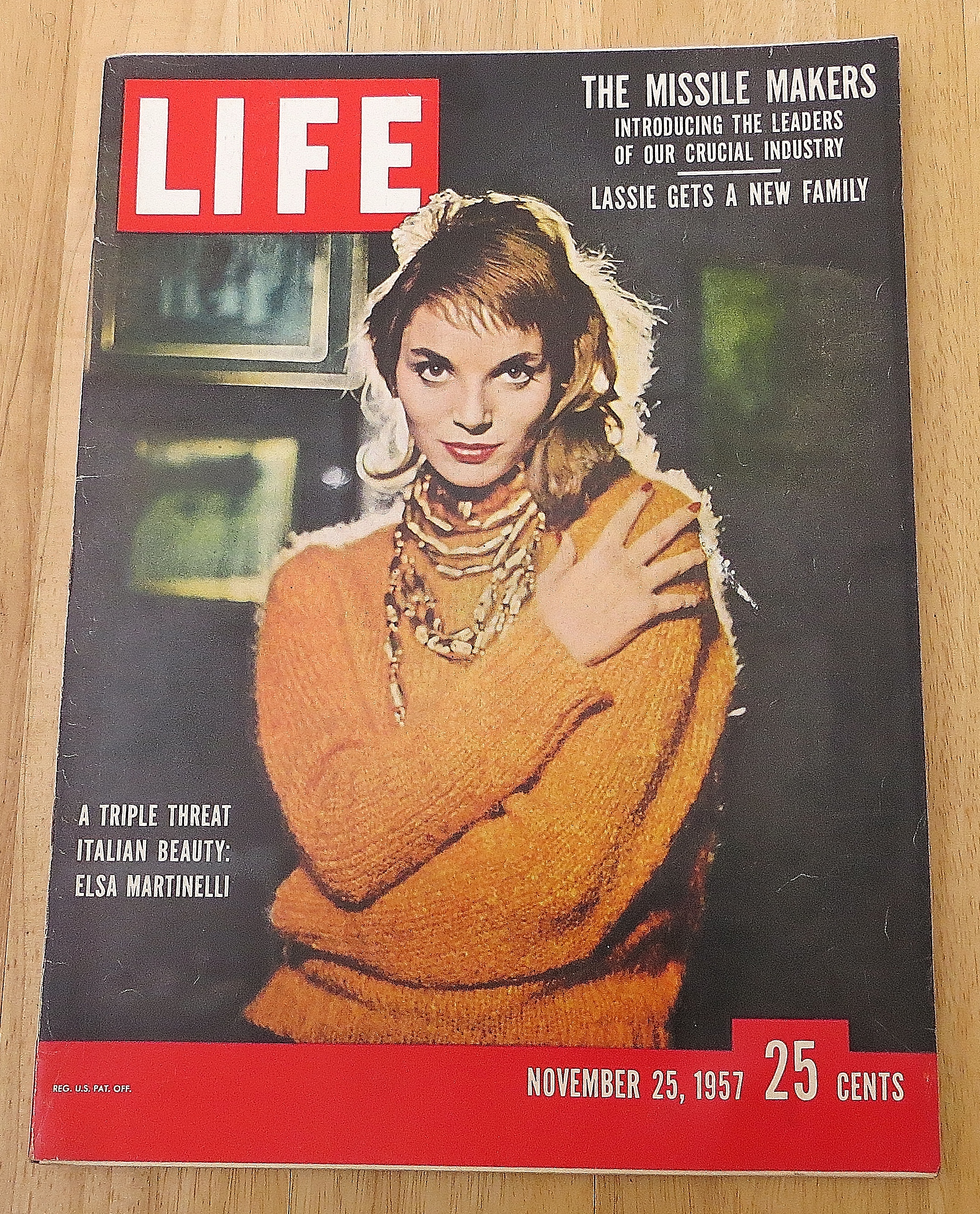 Life Magazine November 25, 1957 Elsa Martinelli