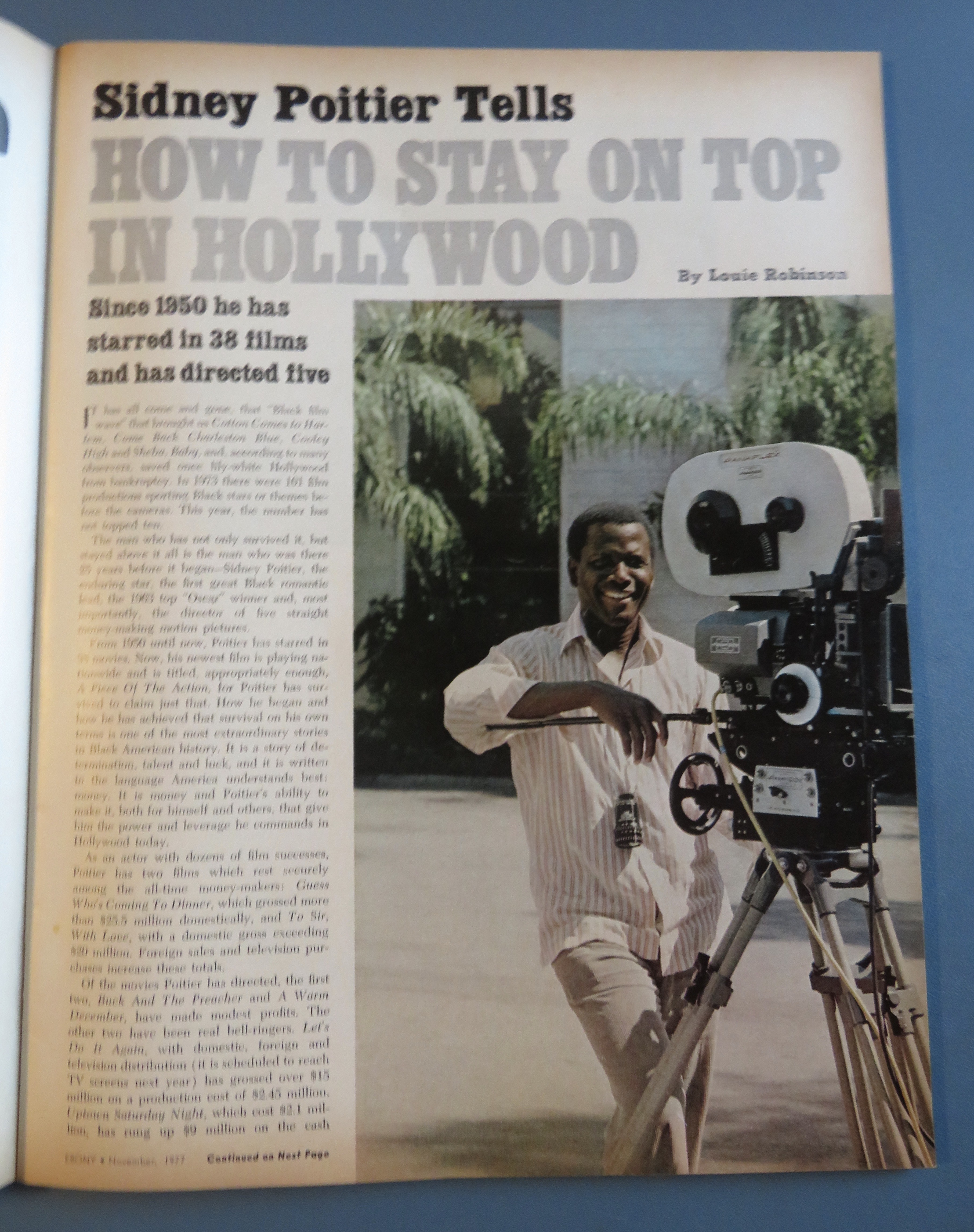 Ebony Magazine-November 1977-Sidney Poitier