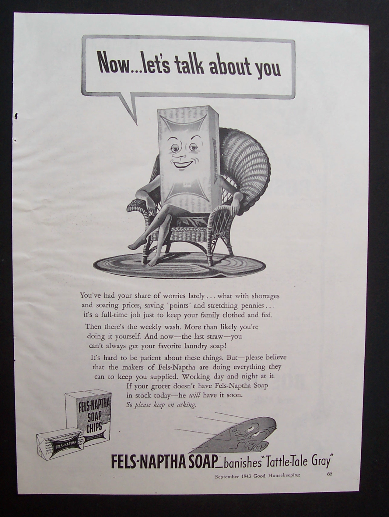 1943  Fels - Naptha  Soap