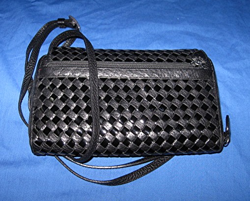 Brighton Black Checkbook Purse Wallet Bag