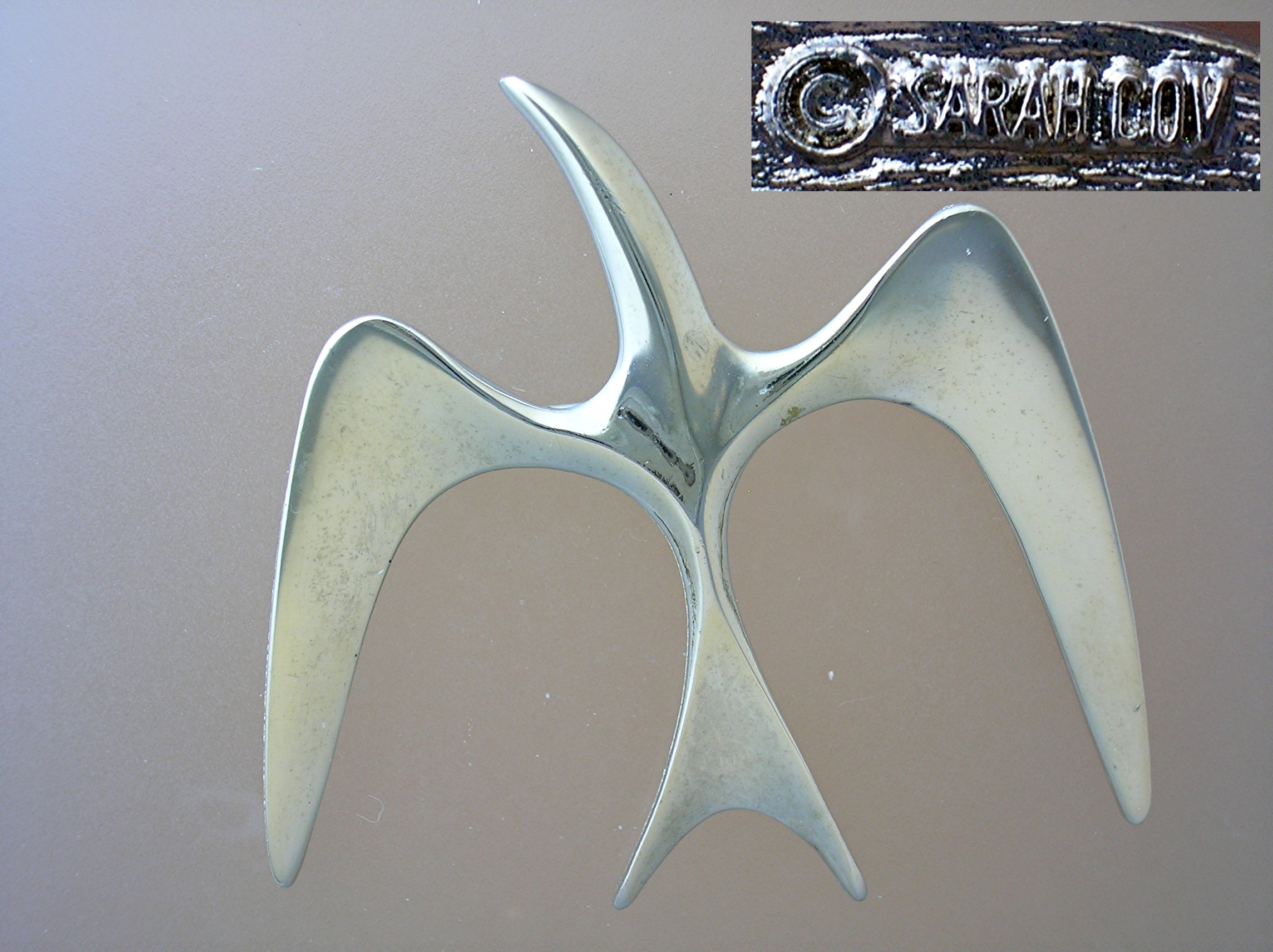 Silvertone SARAH COVENTRY Bird Brooch