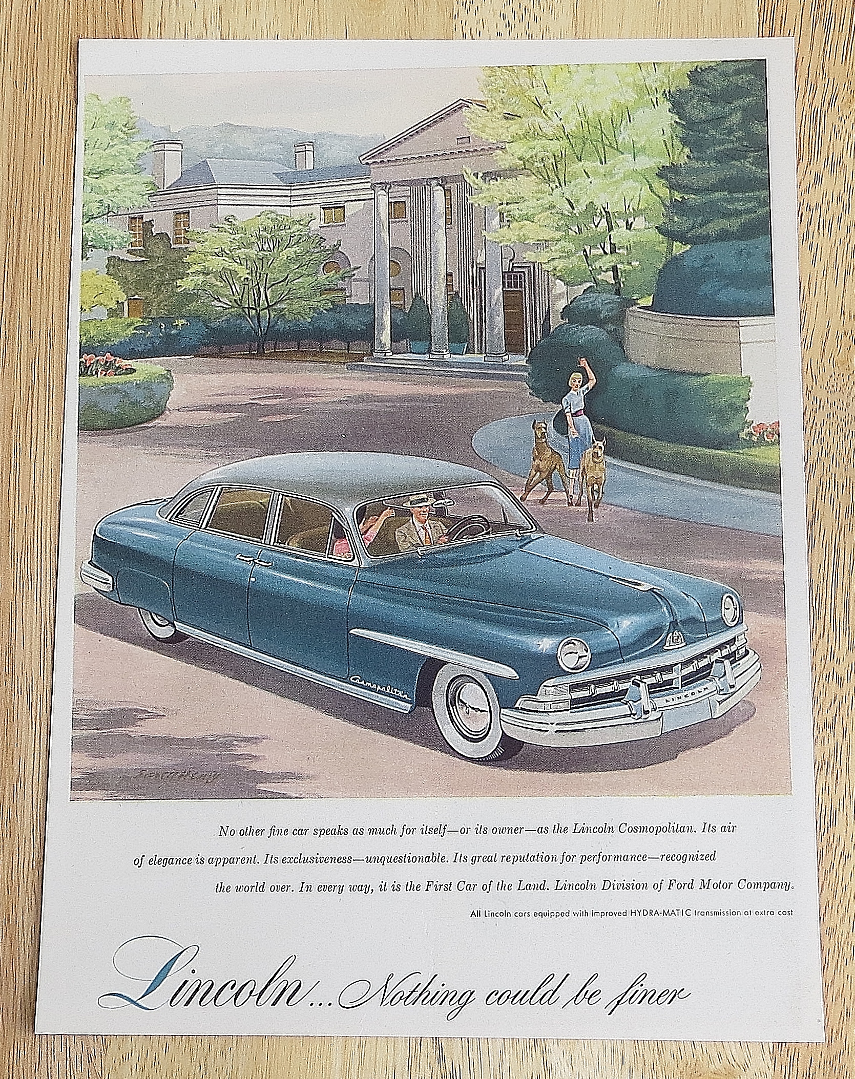 1950 Lincoln With The Cosmopolitan