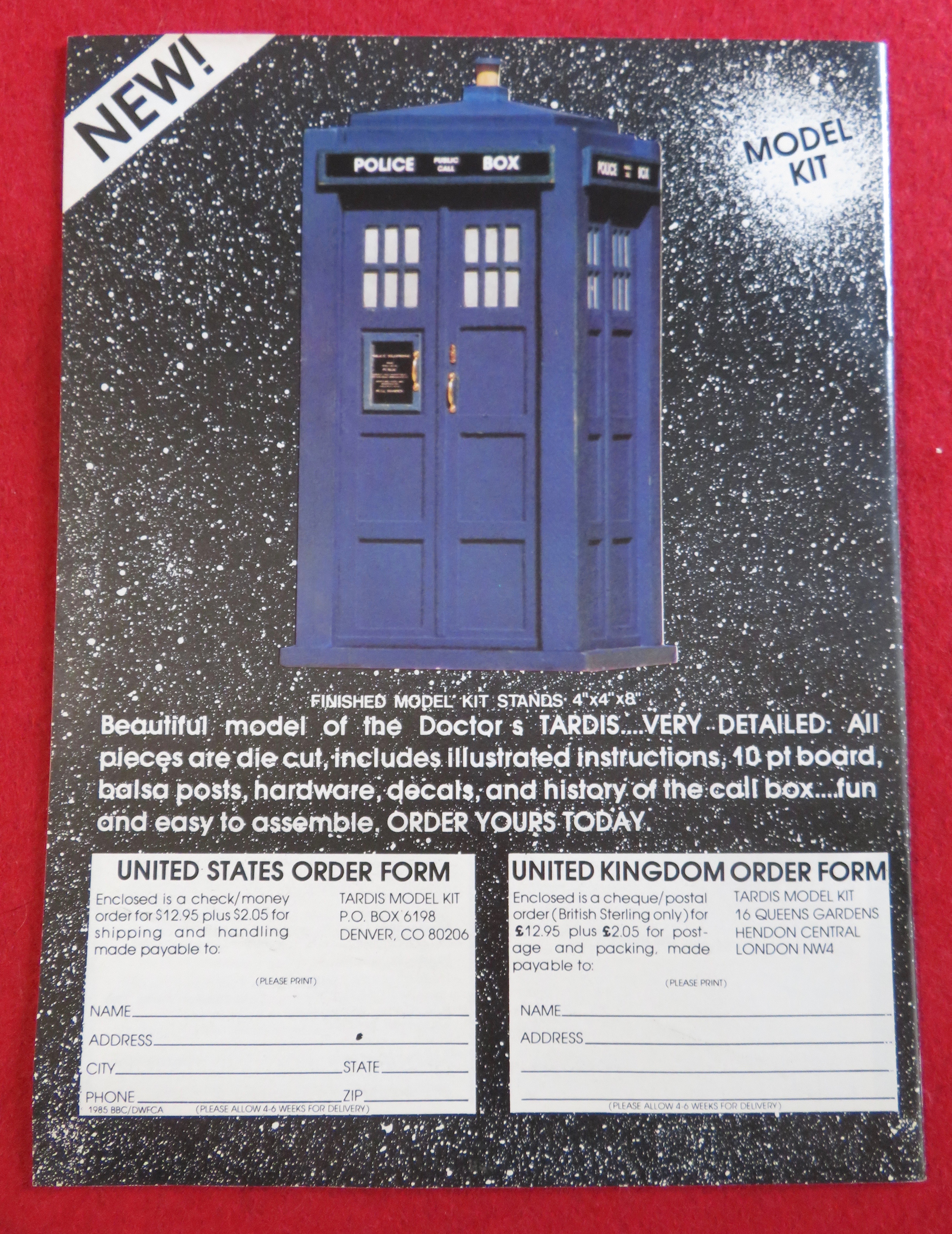 Doctor (Dr) Who Magazine October 1985