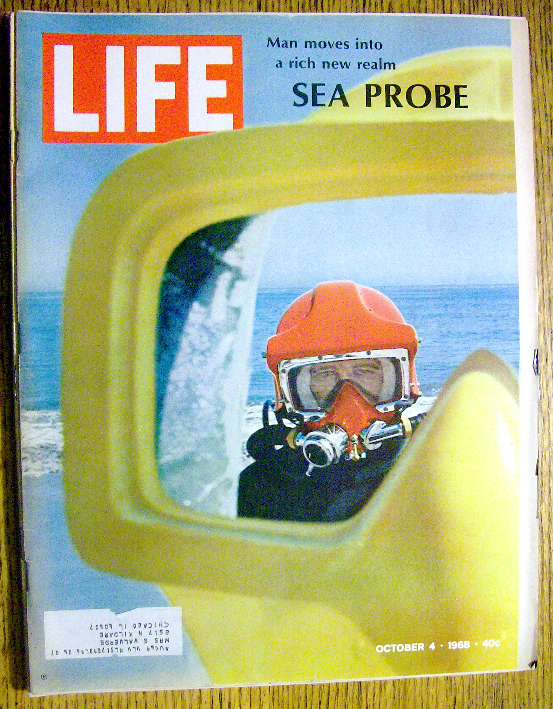 Life Magazine-October 4, 1968-Sea Probe