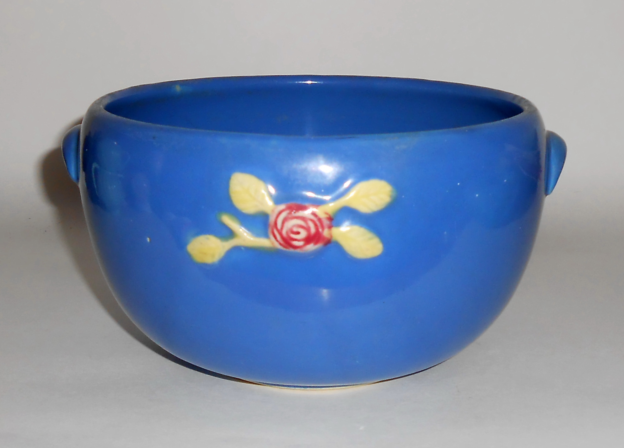 Coors Pottery Rosebud Blue Medium Pudding Bowl!
