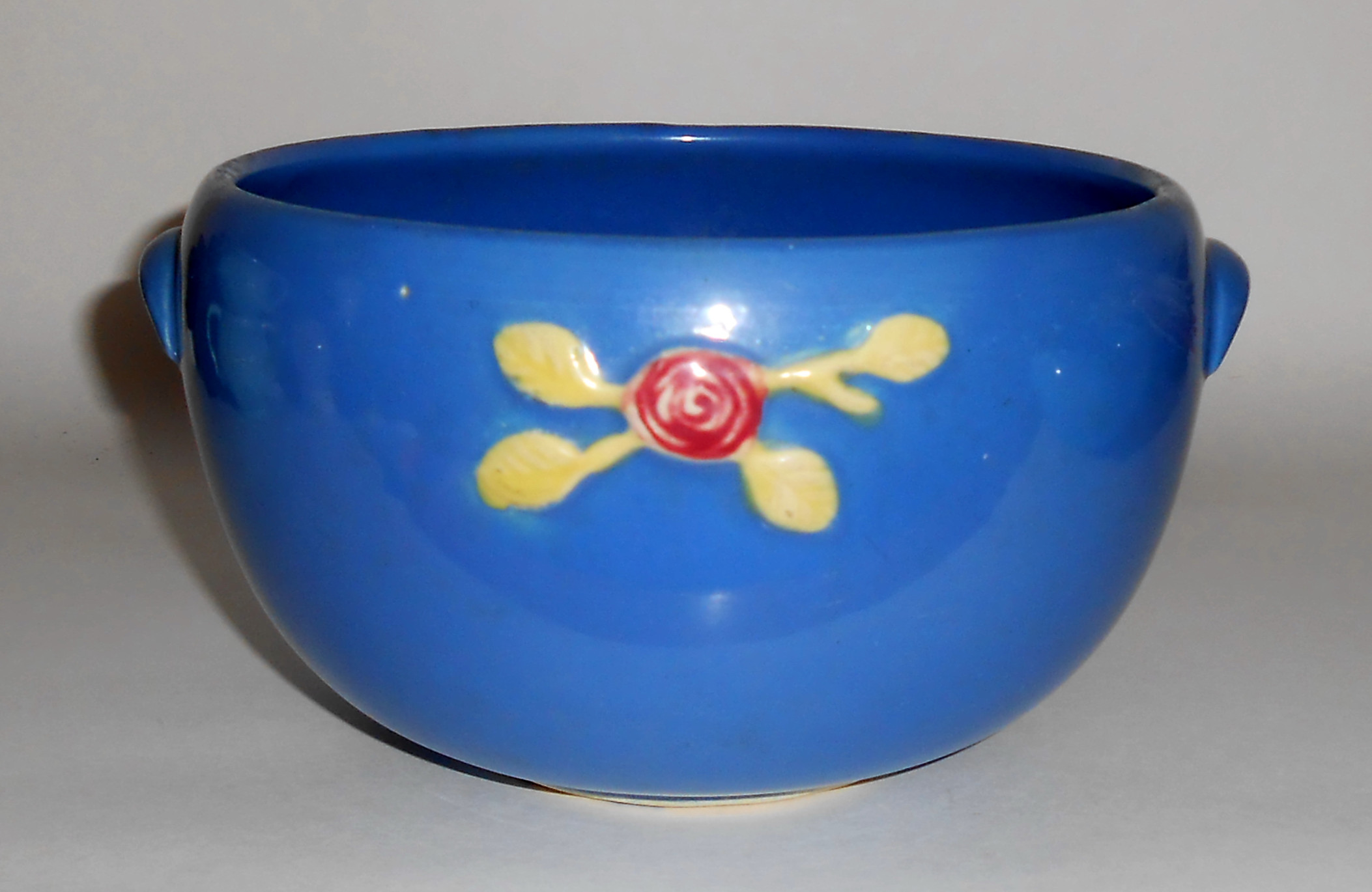 Coors Pottery Rosebud Blue Medium Pudding Bowl!