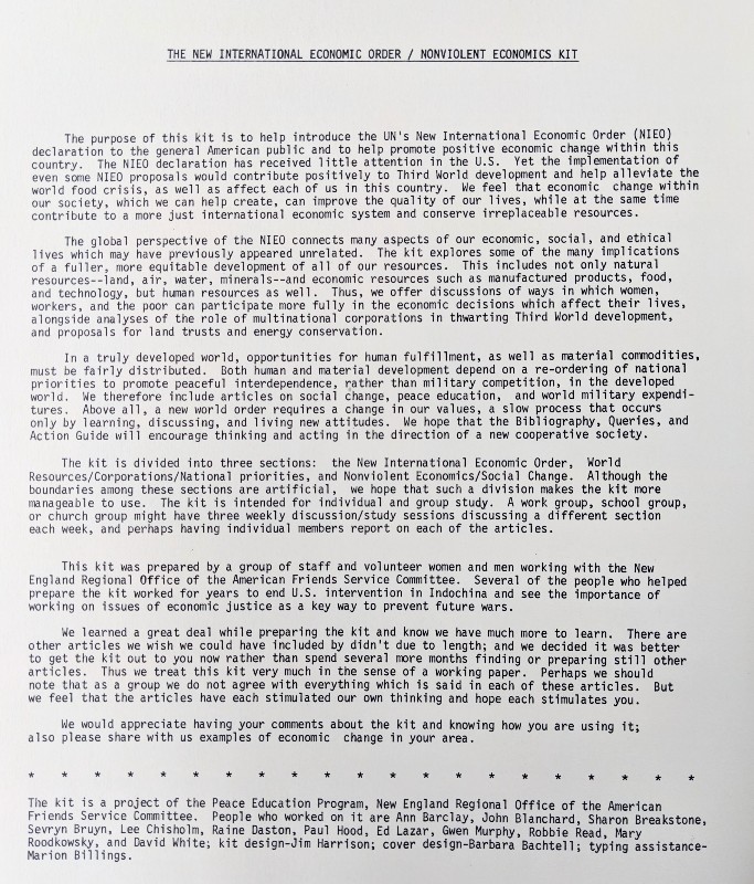 Economic order kit cover letter