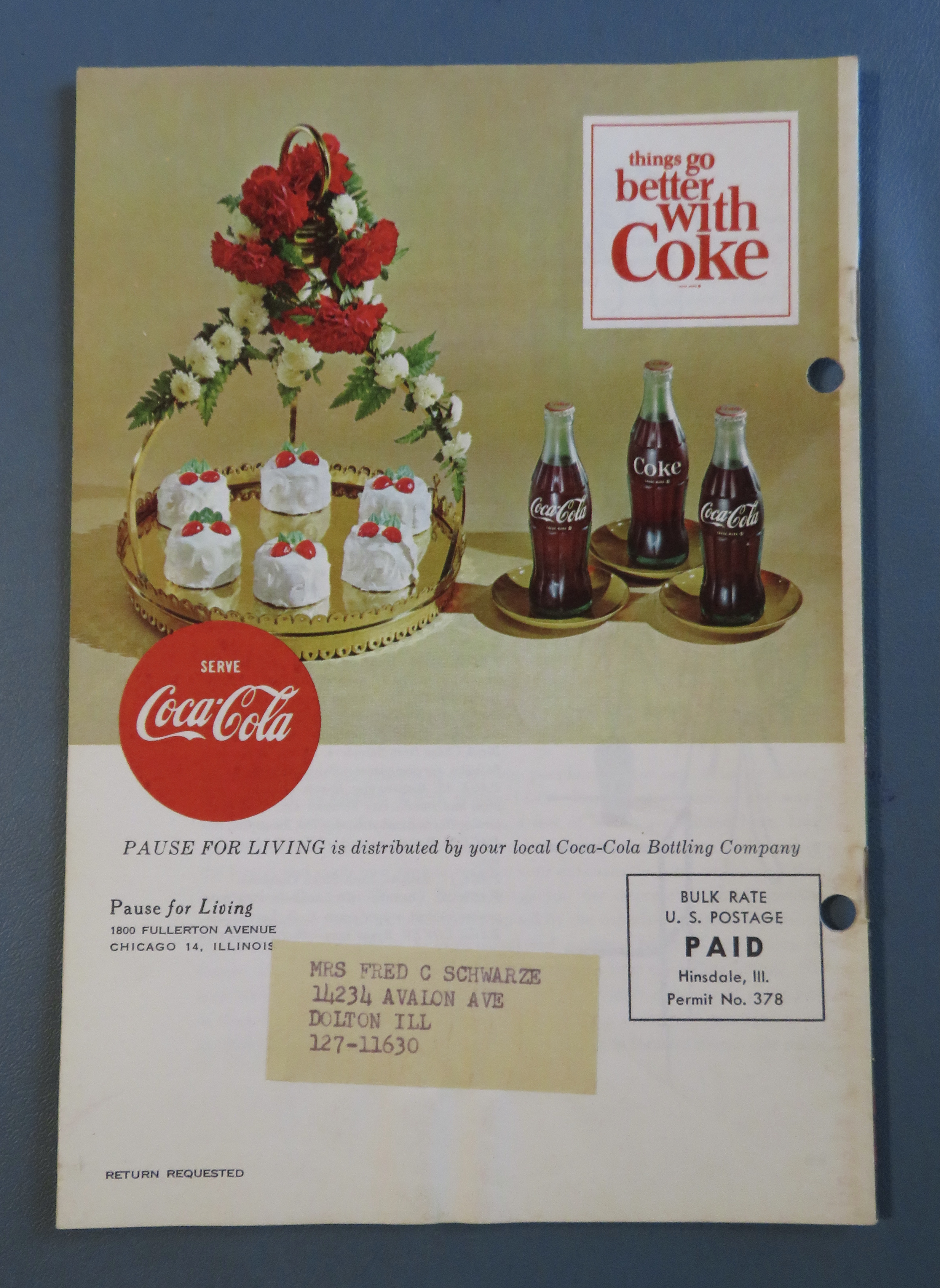 Pause For Living Magazine (Coke) Winter 1963/1964